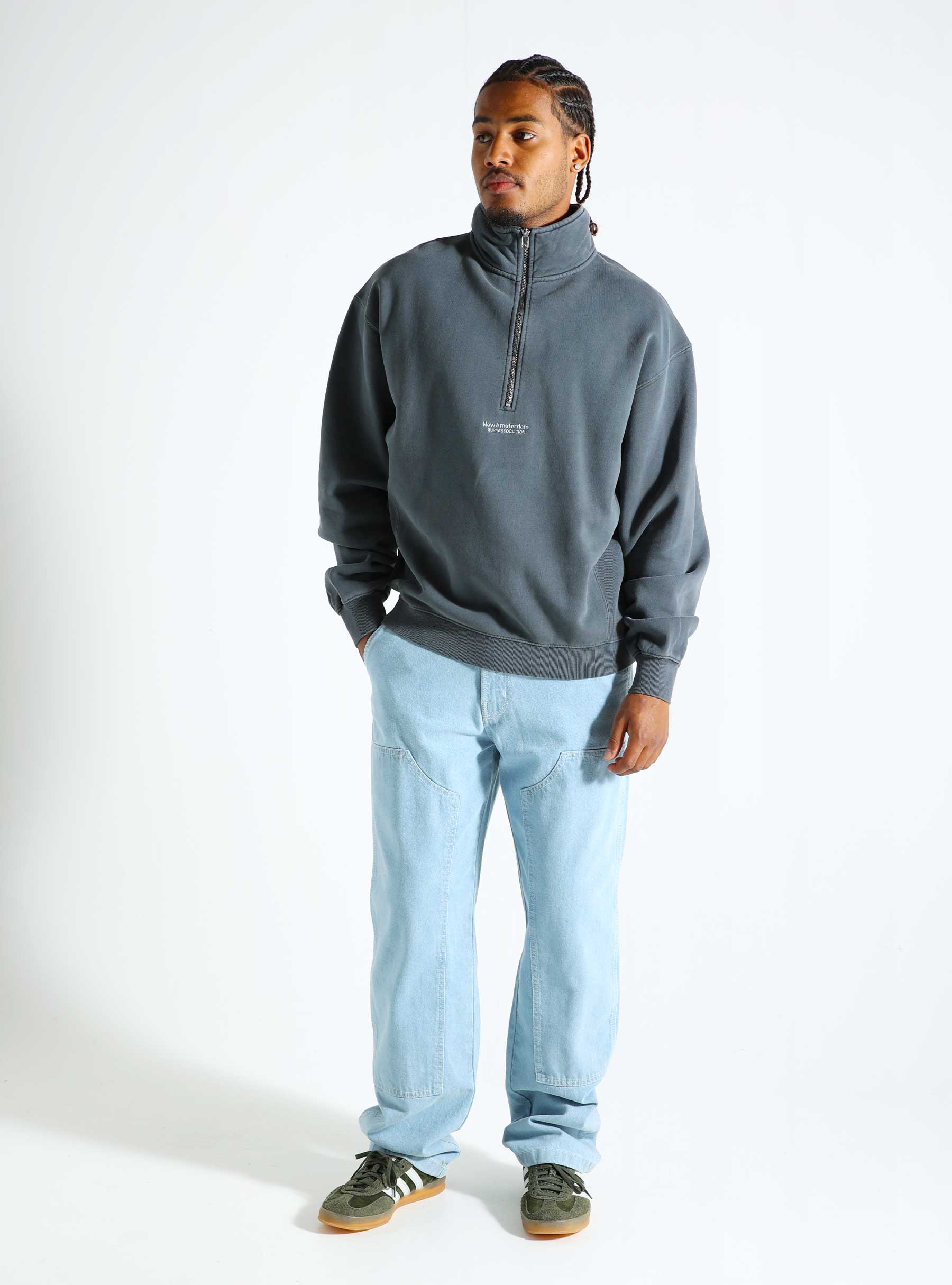 New Amsterdam Surf Association Sea Half Zip Iron Gate 2402043002