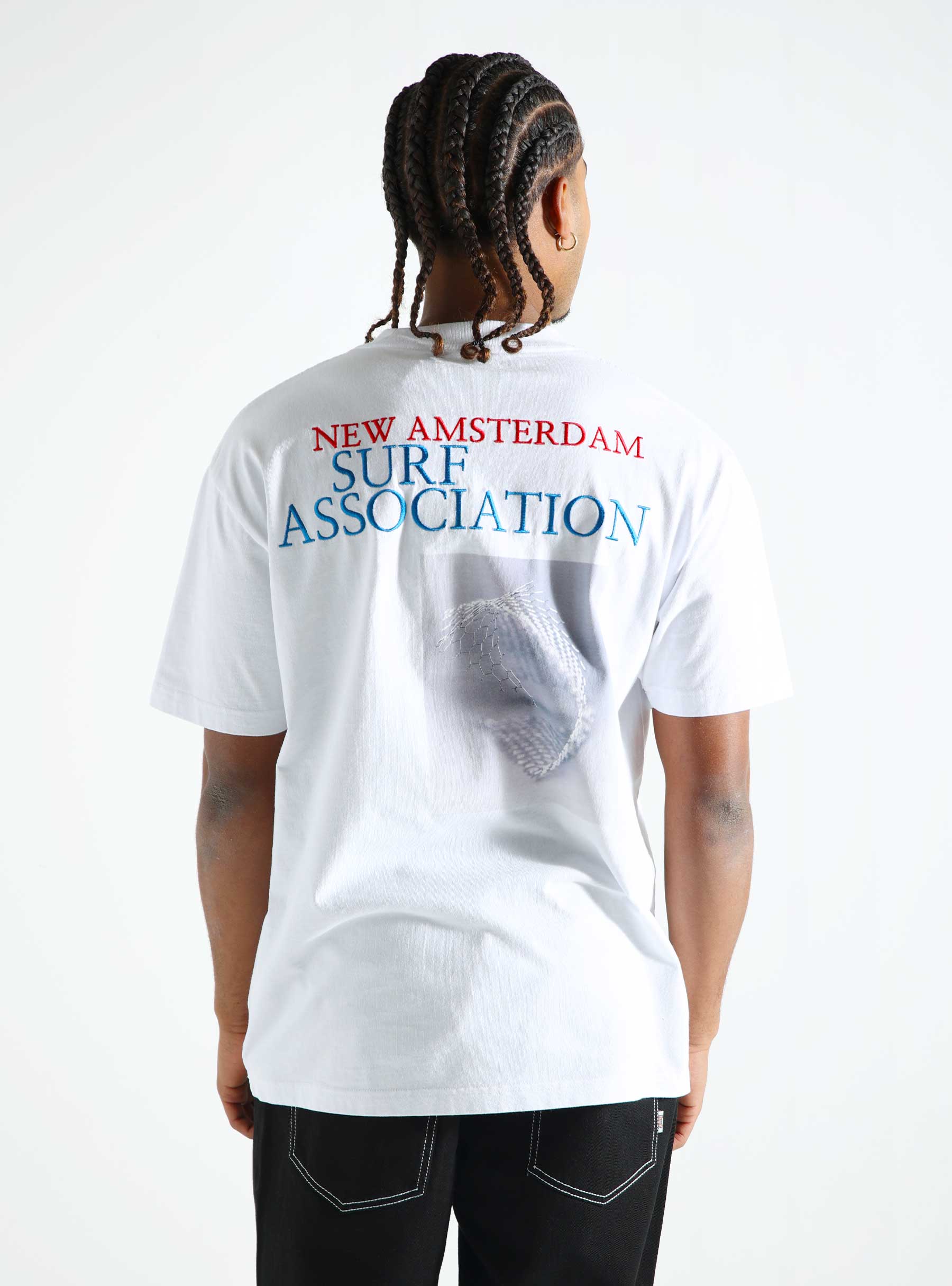 New Amsterdam Surf Association Wire T-shirt White 2402105001