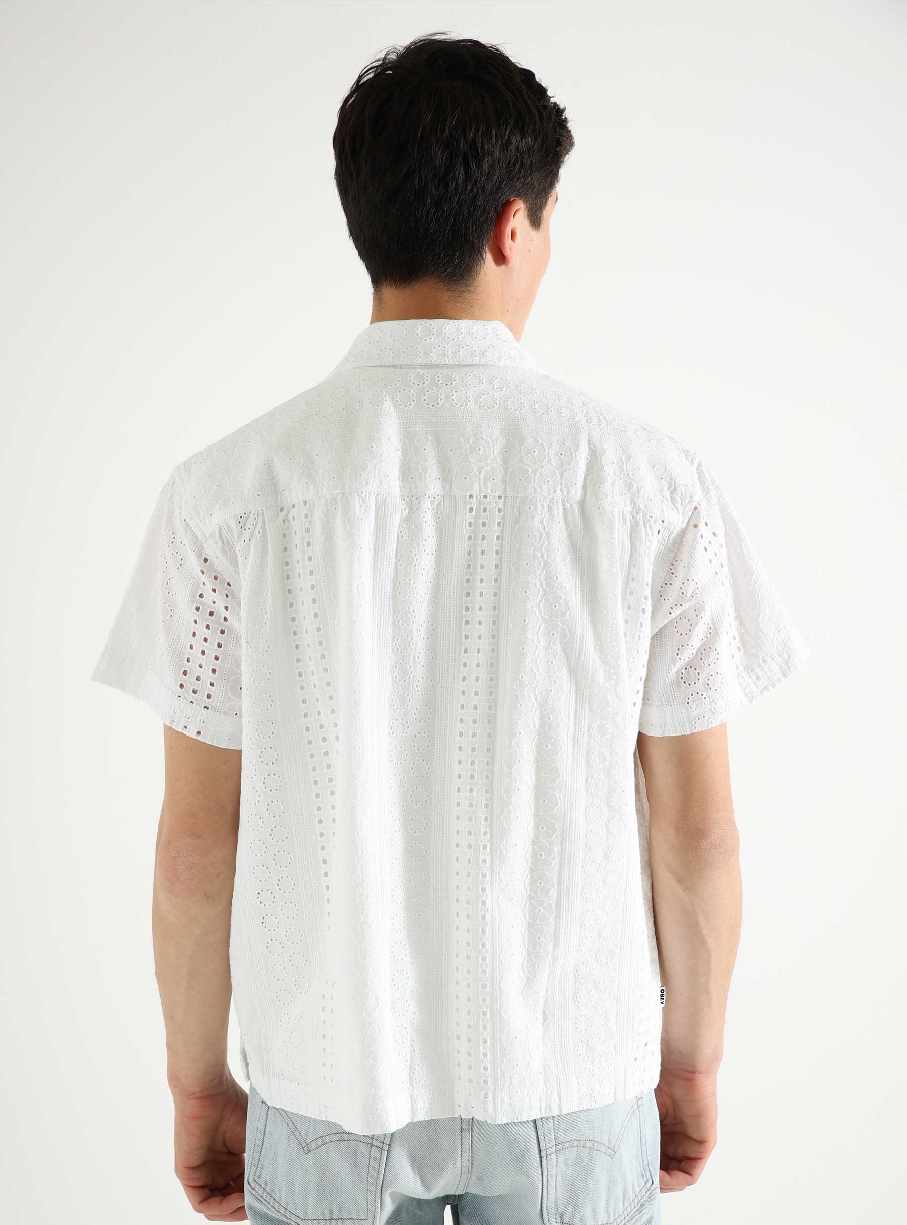 Obey Sunday Woven Shirt White 181210403-WHT