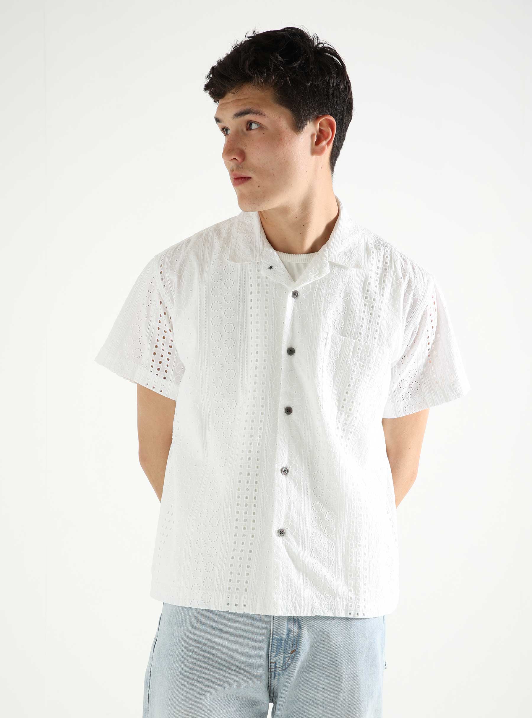 Obey Sunday Woven Shirt White 181210403-WHT