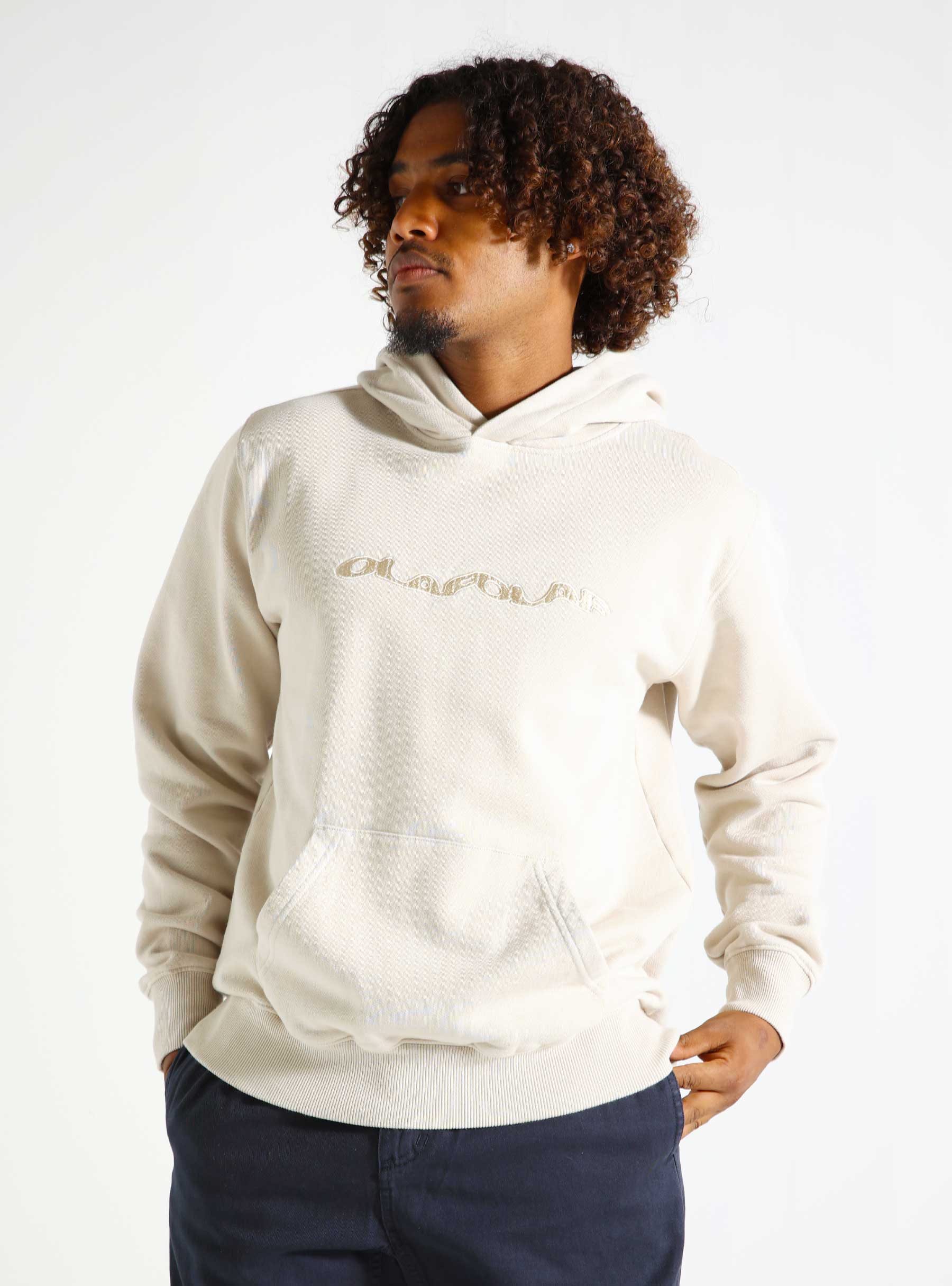 OLAF Wavy Drift Hoodie Cement M180209