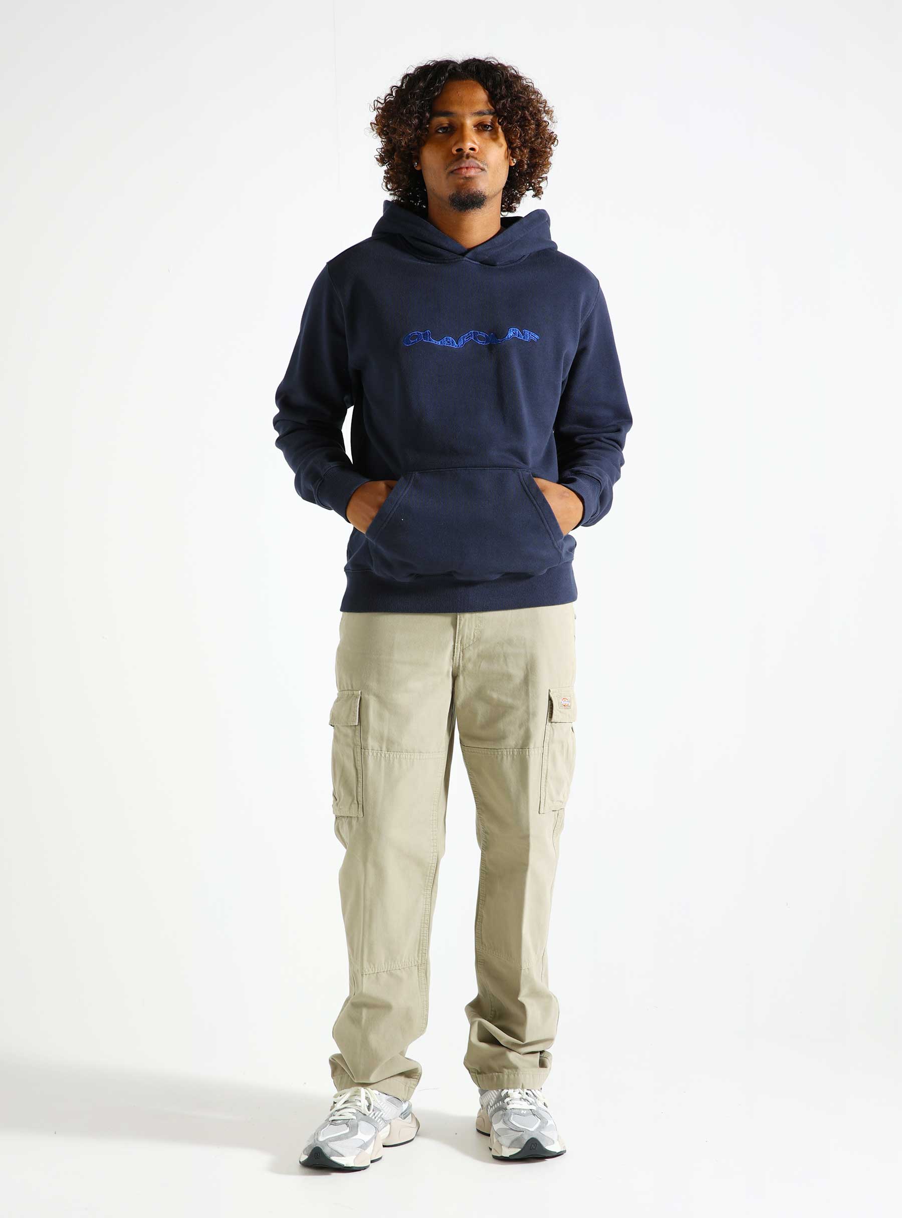 OLAF Wavy Drift Hoodie Navy M180209