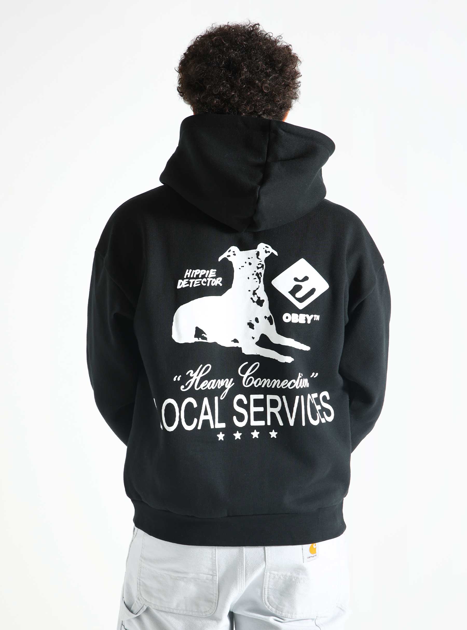 Obey Services Extra Heavy Hoodie Black 112470238-BLK