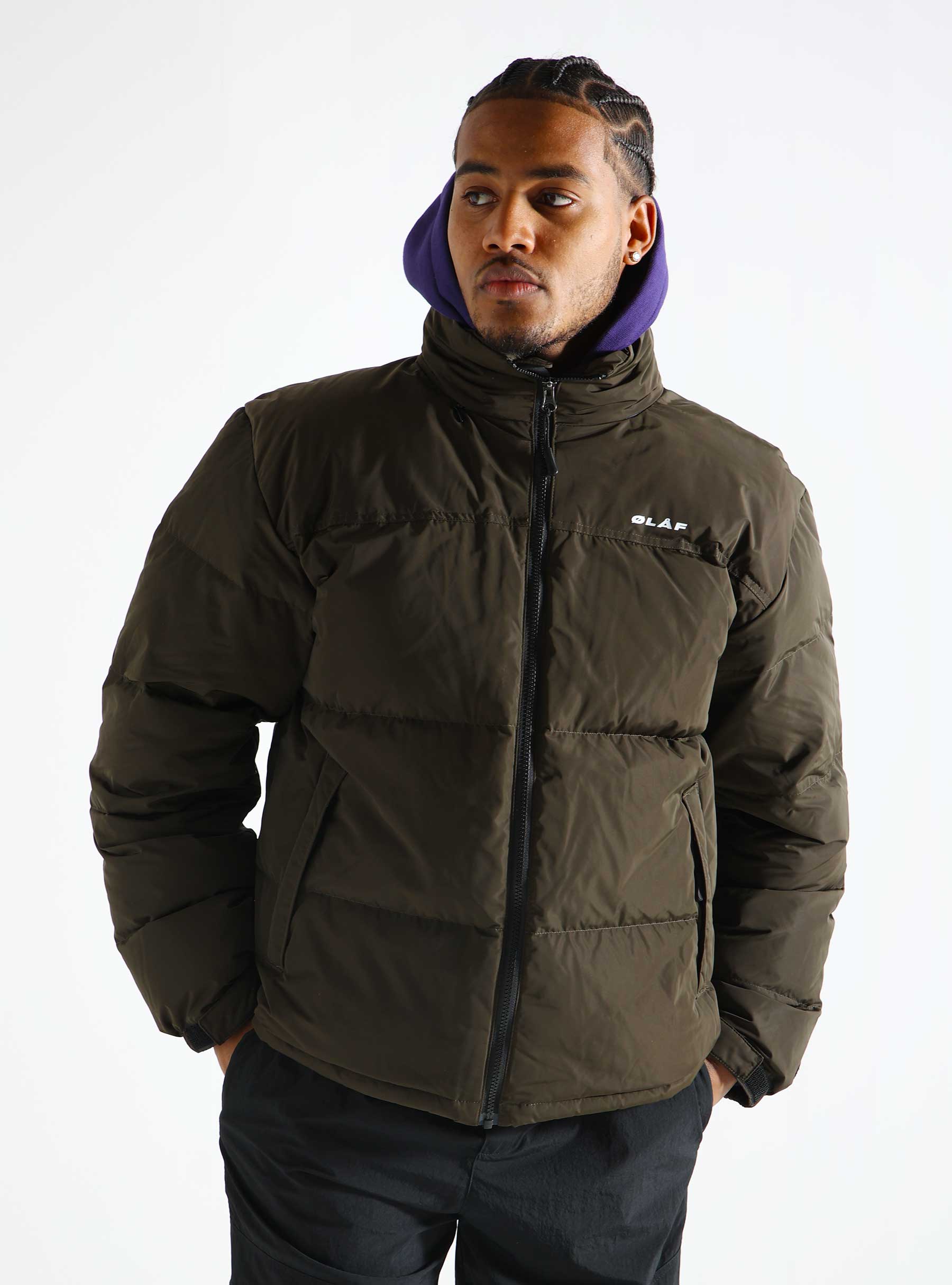 OLAF Puffer Jacket Dark Moss M180617