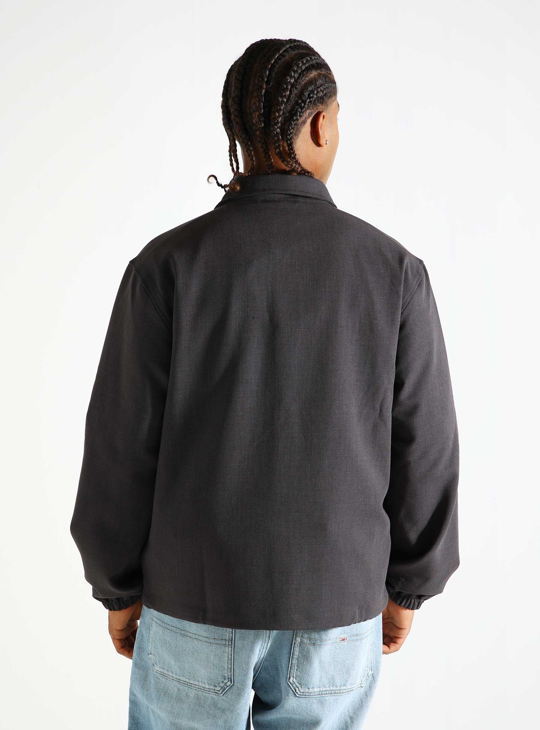 OLAF Wool Coach Jacket Grey M180514