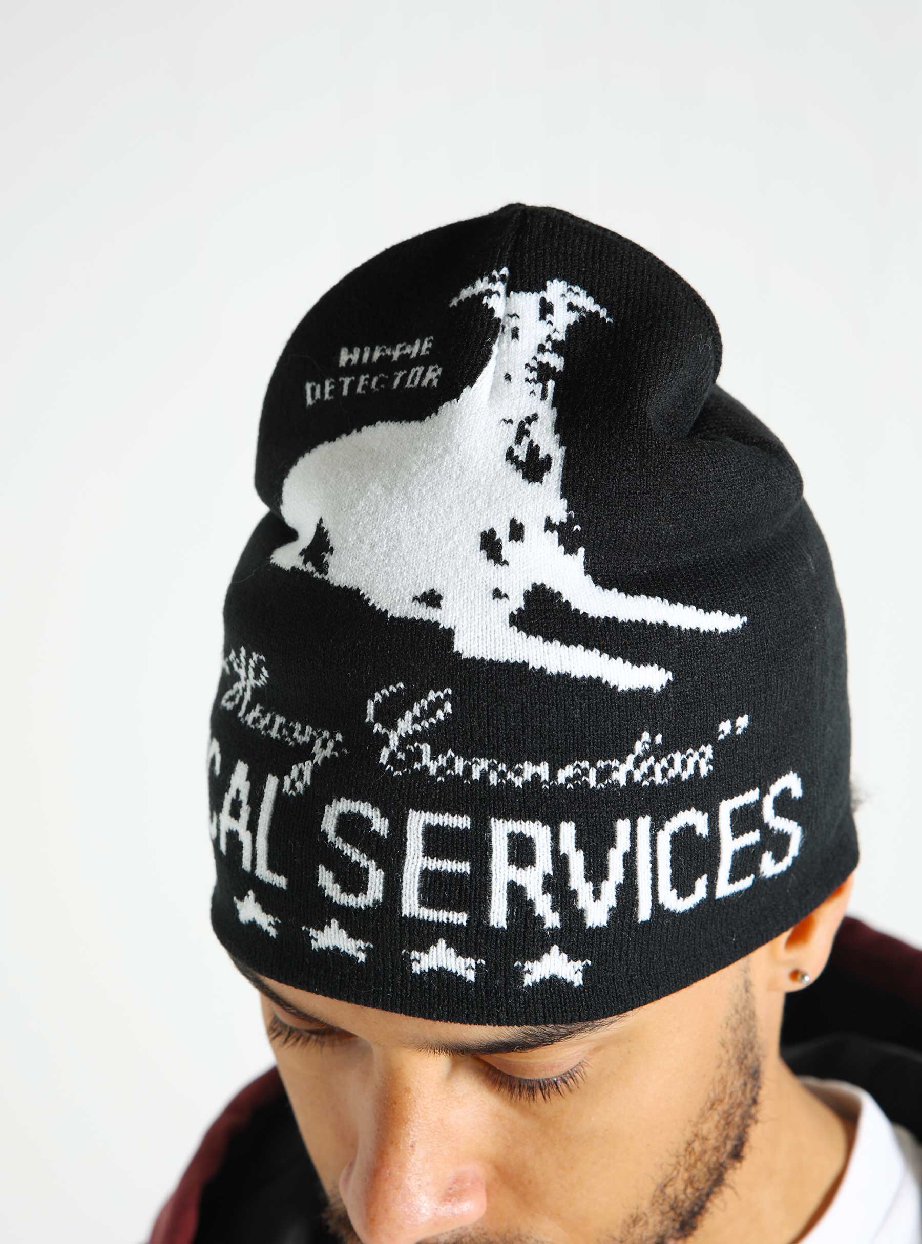 Obey Location Services Beanie Black 100030224-BLK