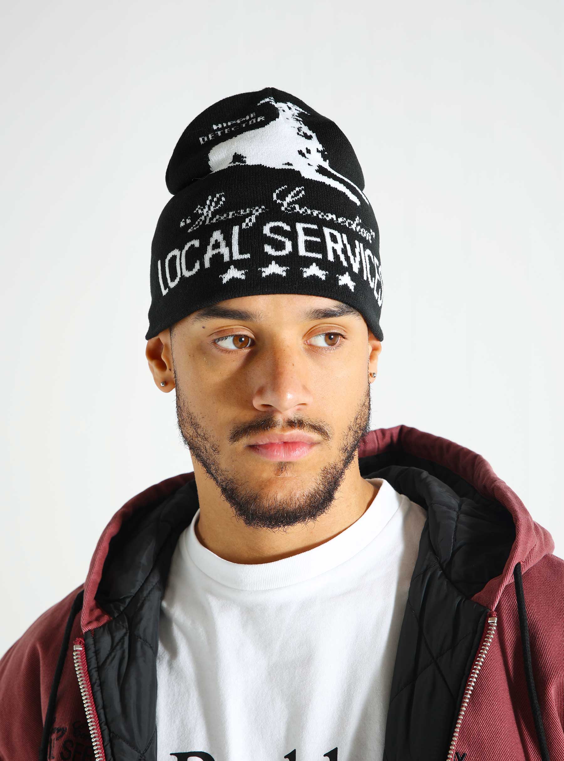 Obey Location Services Beanie Black 100030224-BLK