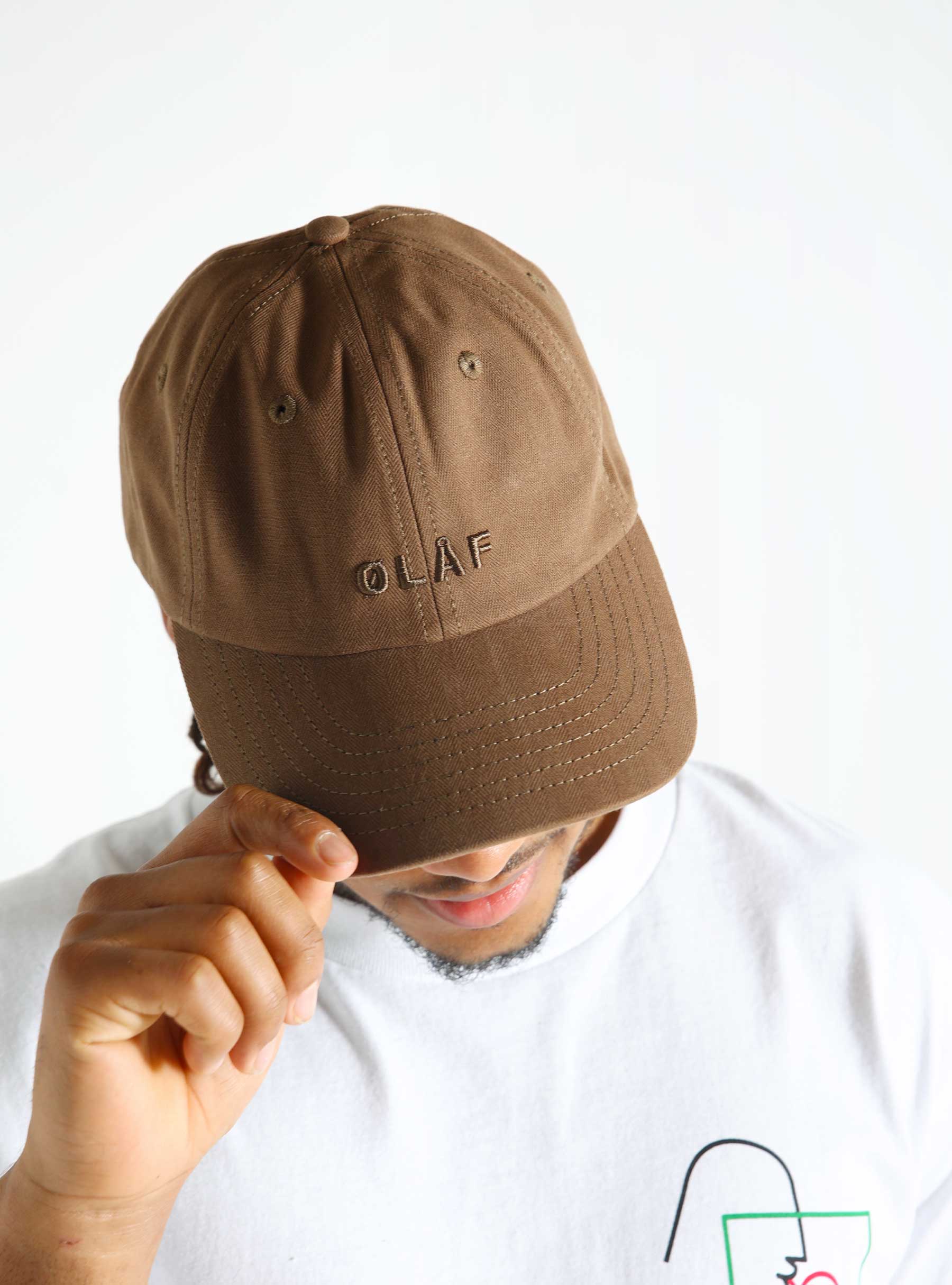 OLAF Herringbone Block Cap Cedar A180822