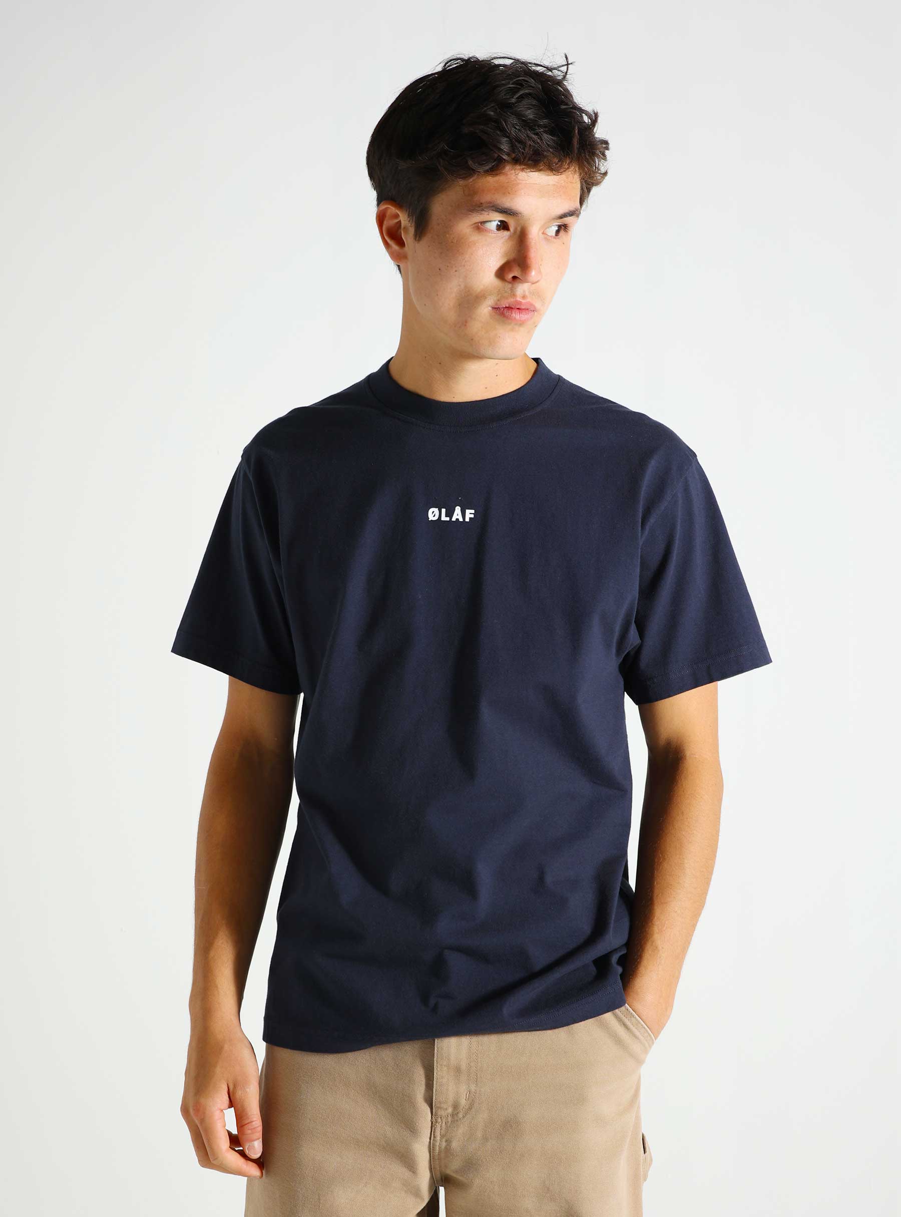 OLAF Olaf Block T-Shirt Navy M100104