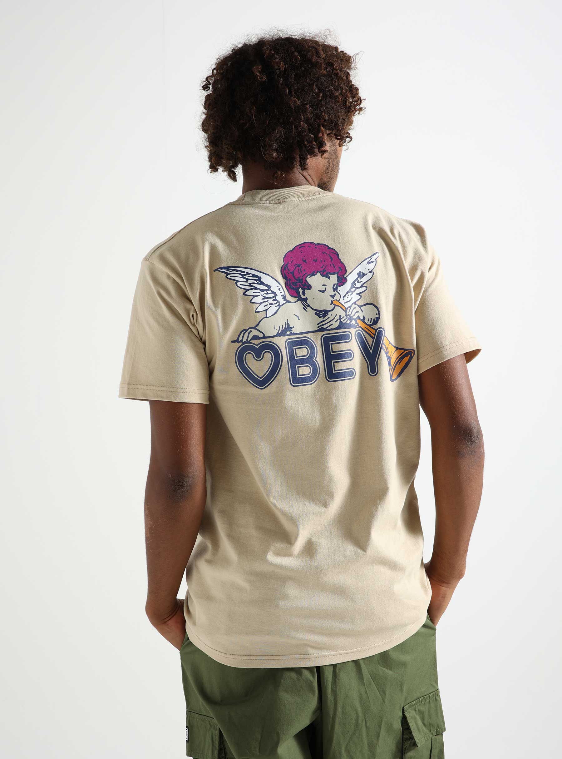 Obey Obey Baby Angel T-shirt Sand 165263700-SAN