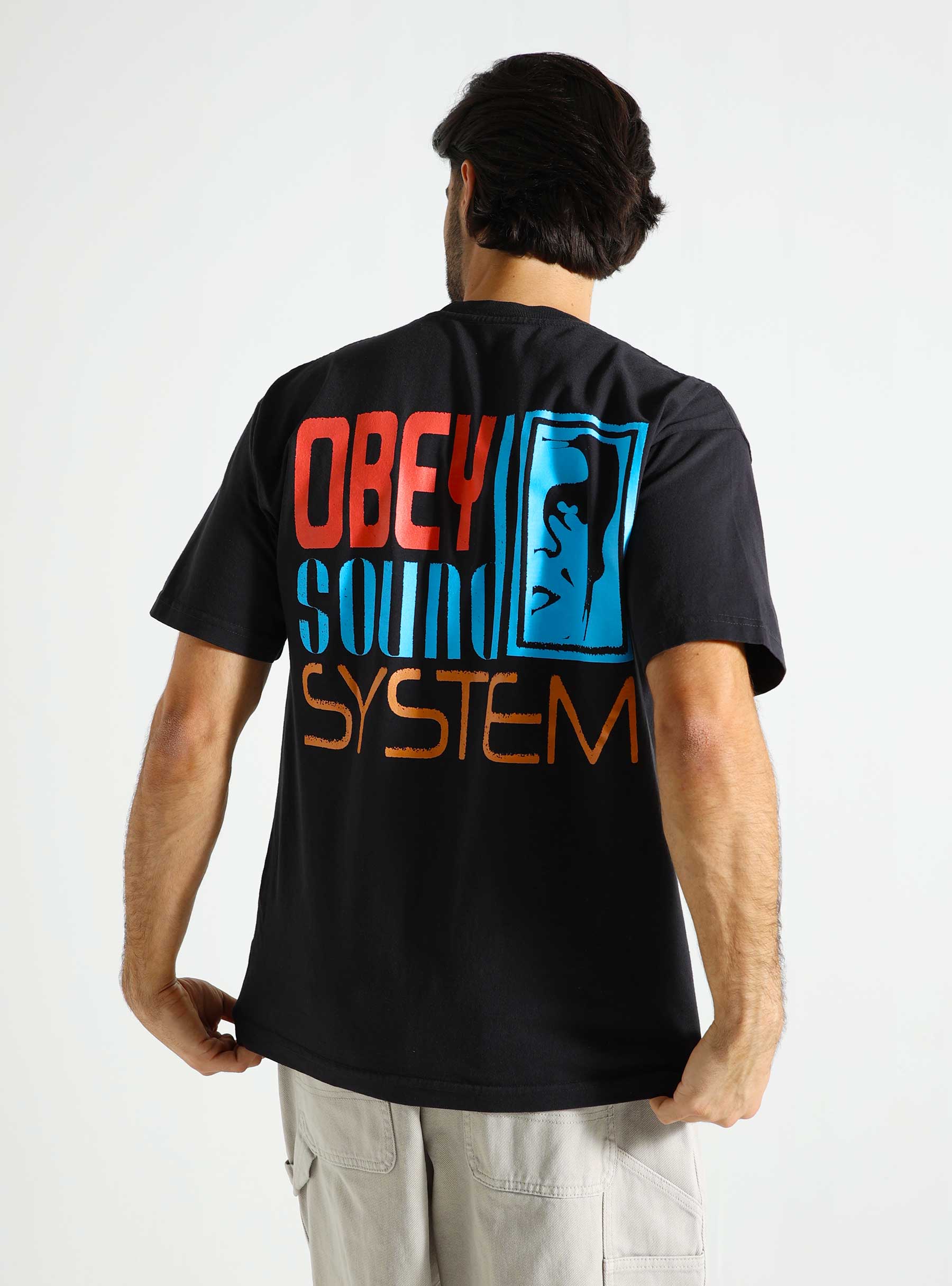 Obey Obey Sound System T-Shirt Vintage black 166913755-VBL