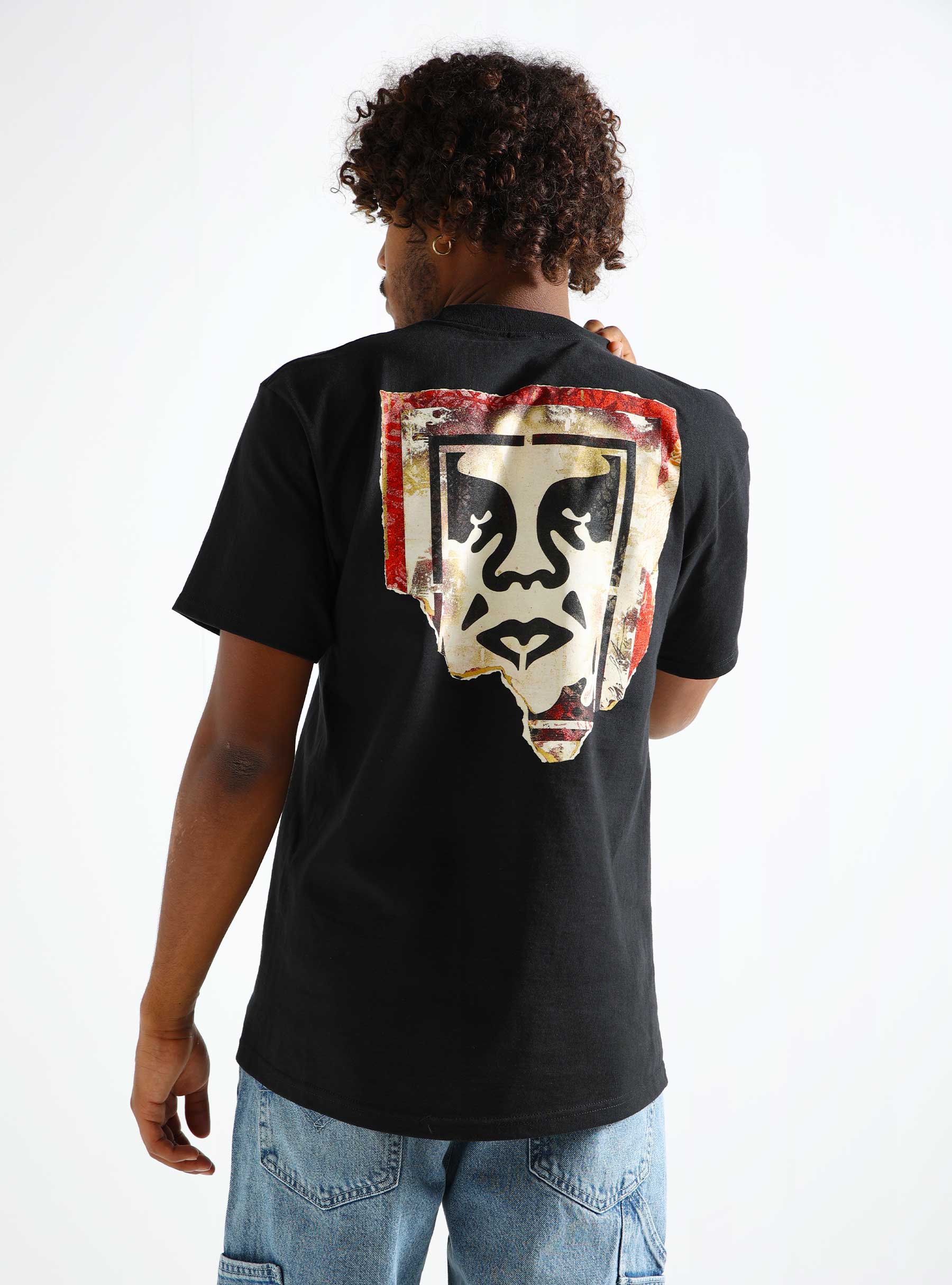 Obey Obey Ripped Icon T-shirt Black 165263782-BLK