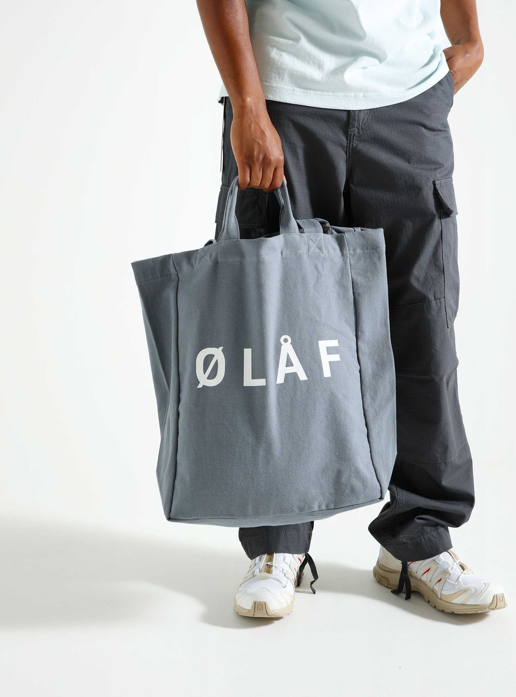 OLAF Tote Bag Washed Blue