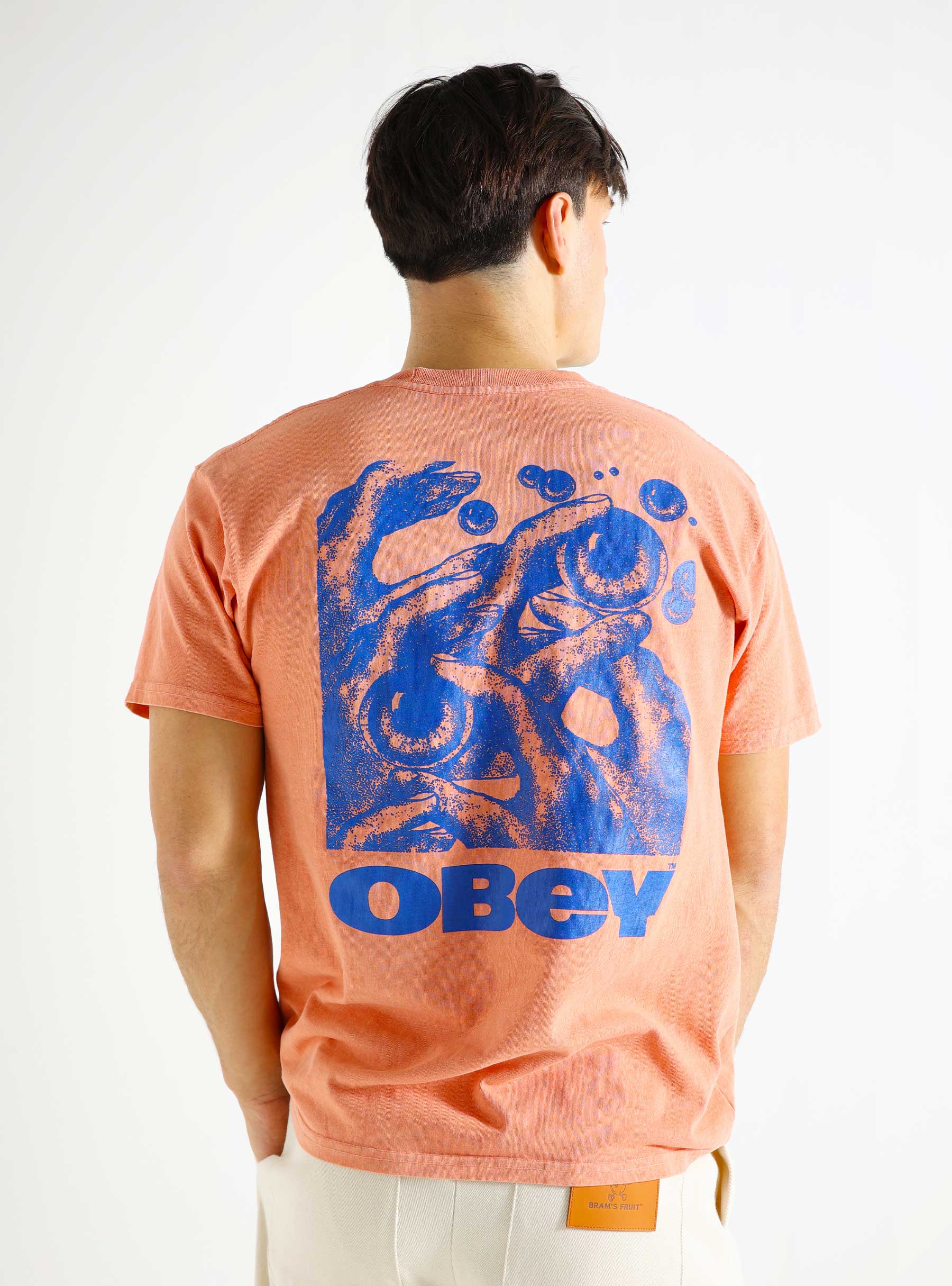 Obey Obey Eyes In My Head T-shirt Pigment Sunset Coral 163813747-SNC