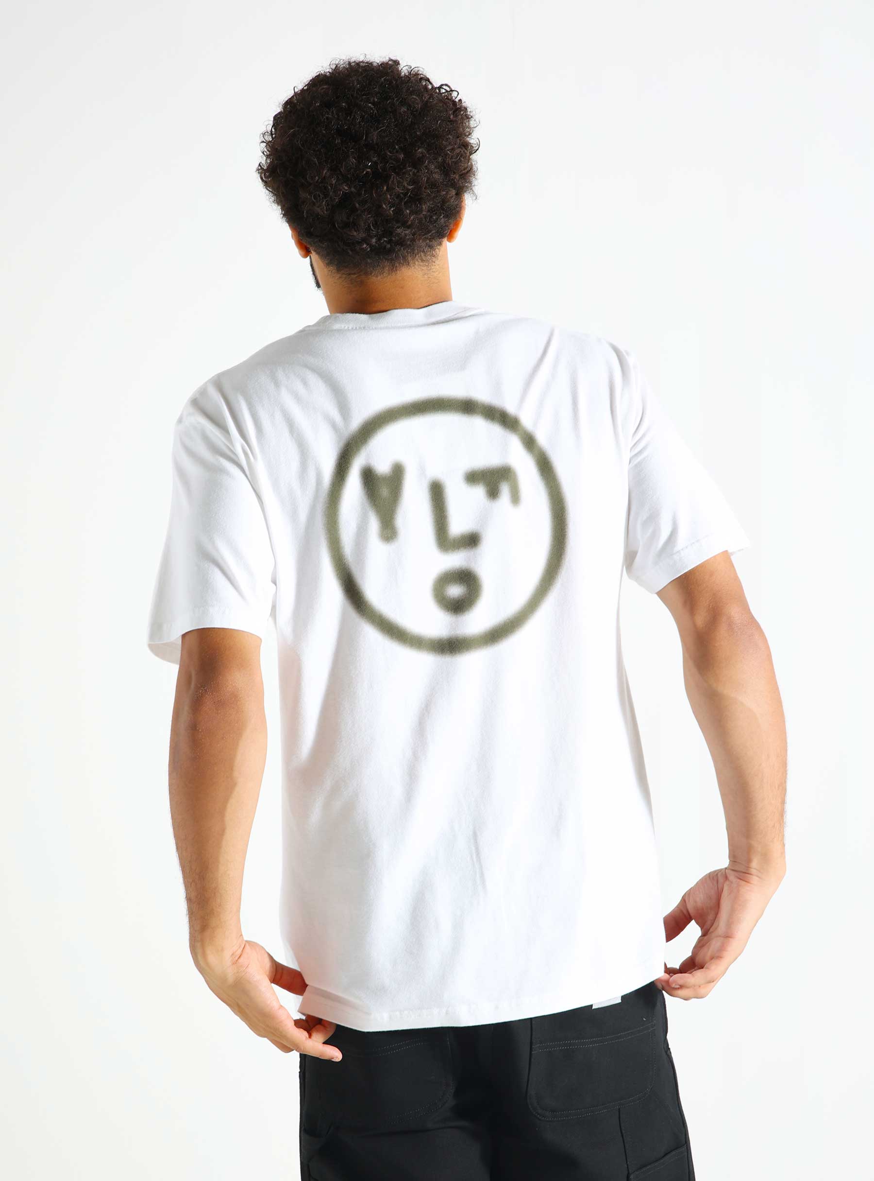 OLAF Blur Face T-shirt Optical White M150102