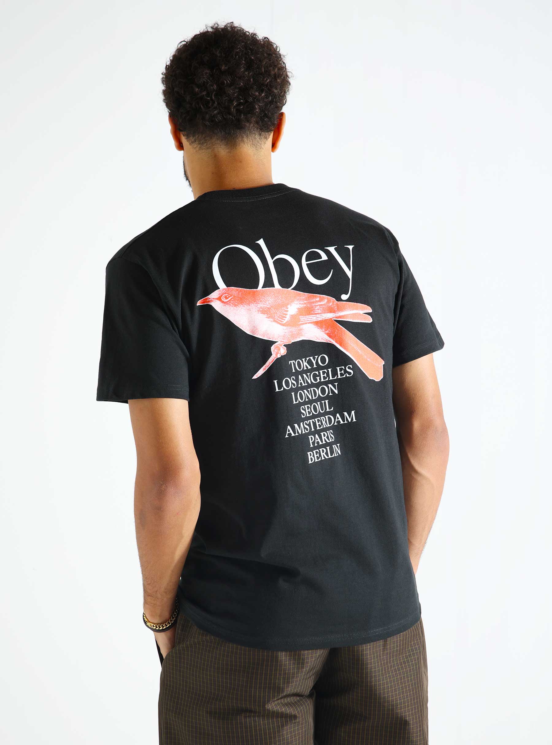 Obey Obey Bird T-shirt Black 165263964-BLK