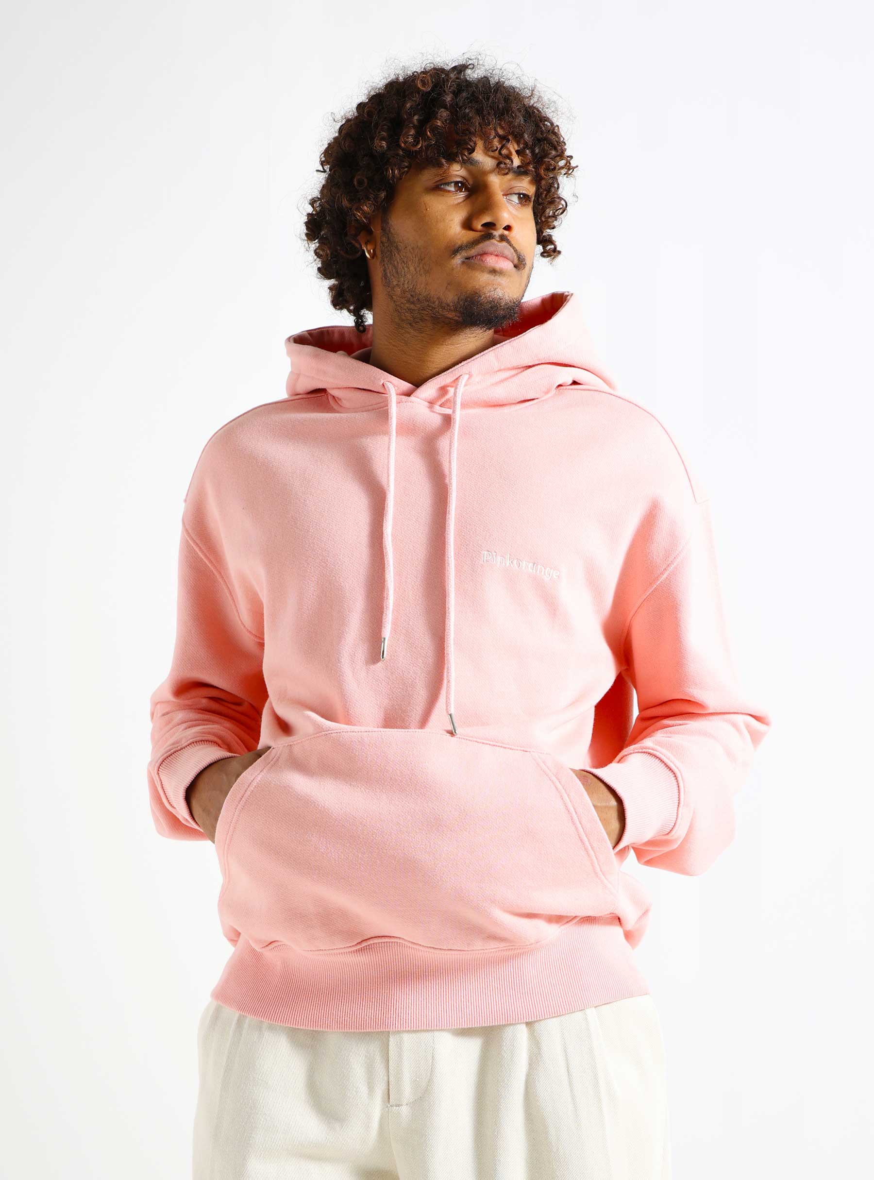 Pinkorange Logo Hoodie Pink POSS24013