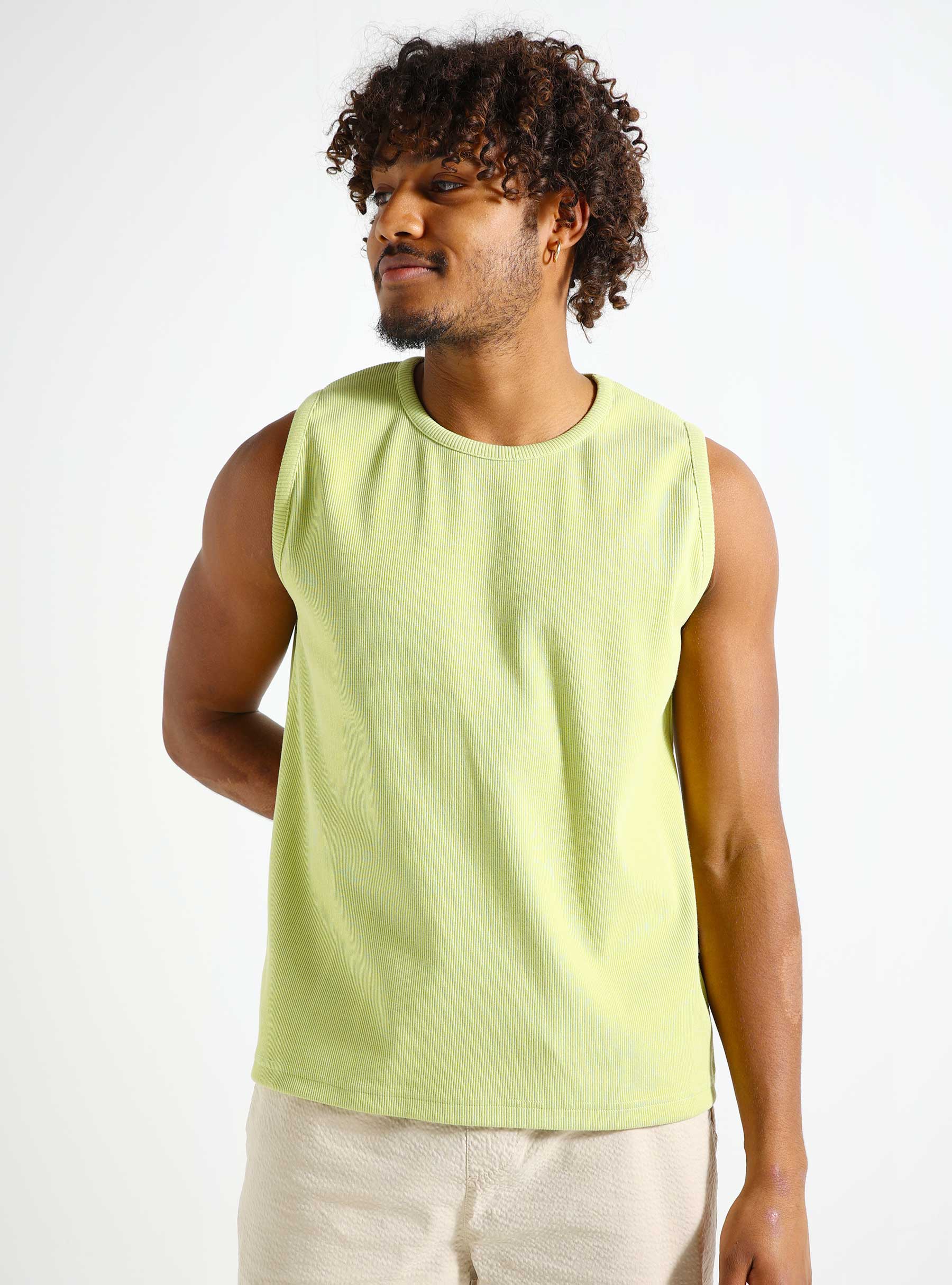 Pinkorange Tank Top Green POSS24005