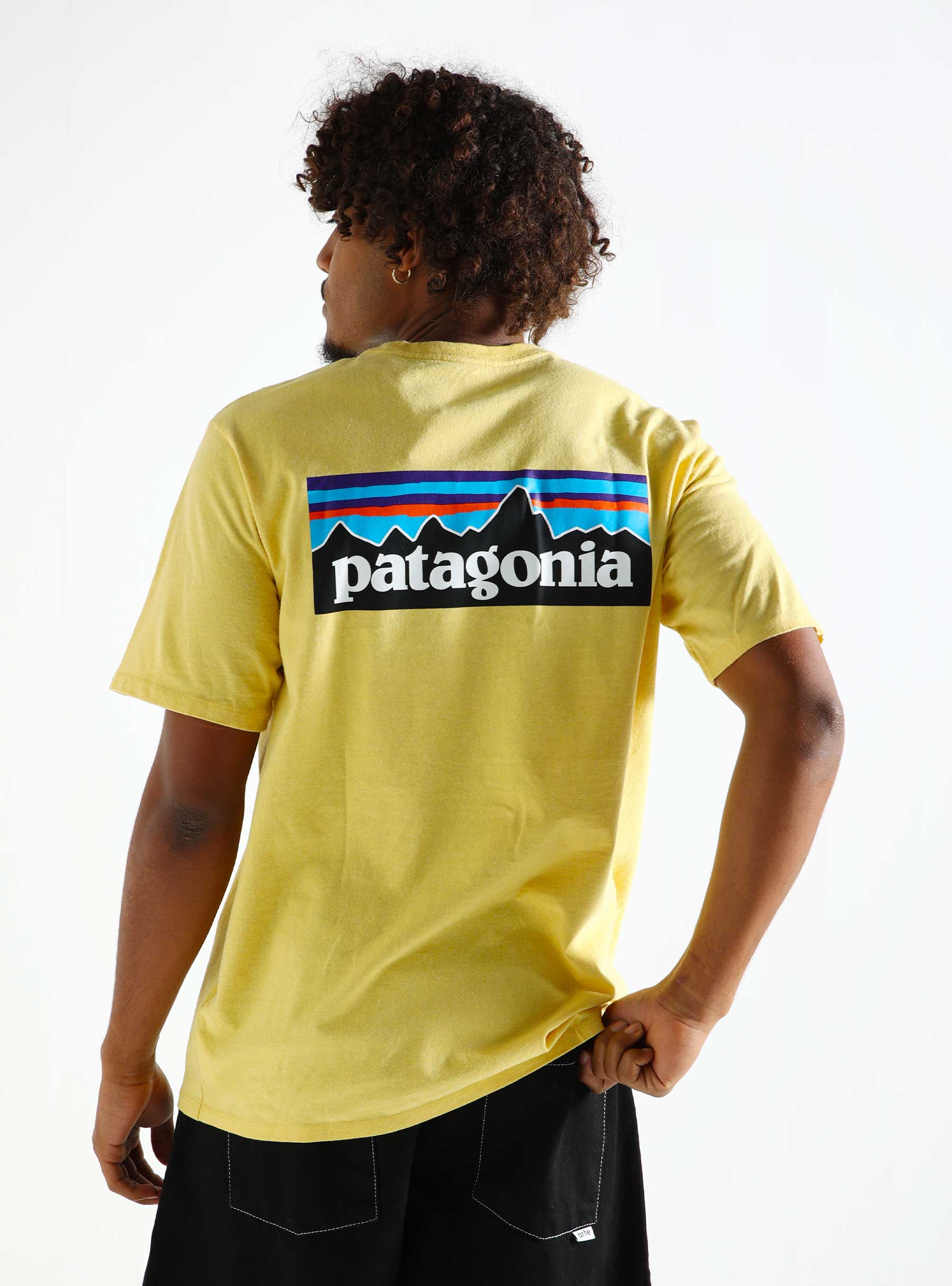 Patagonia M's P-6 Logo Responsibili-tee Milled Yellow 38504-MILY