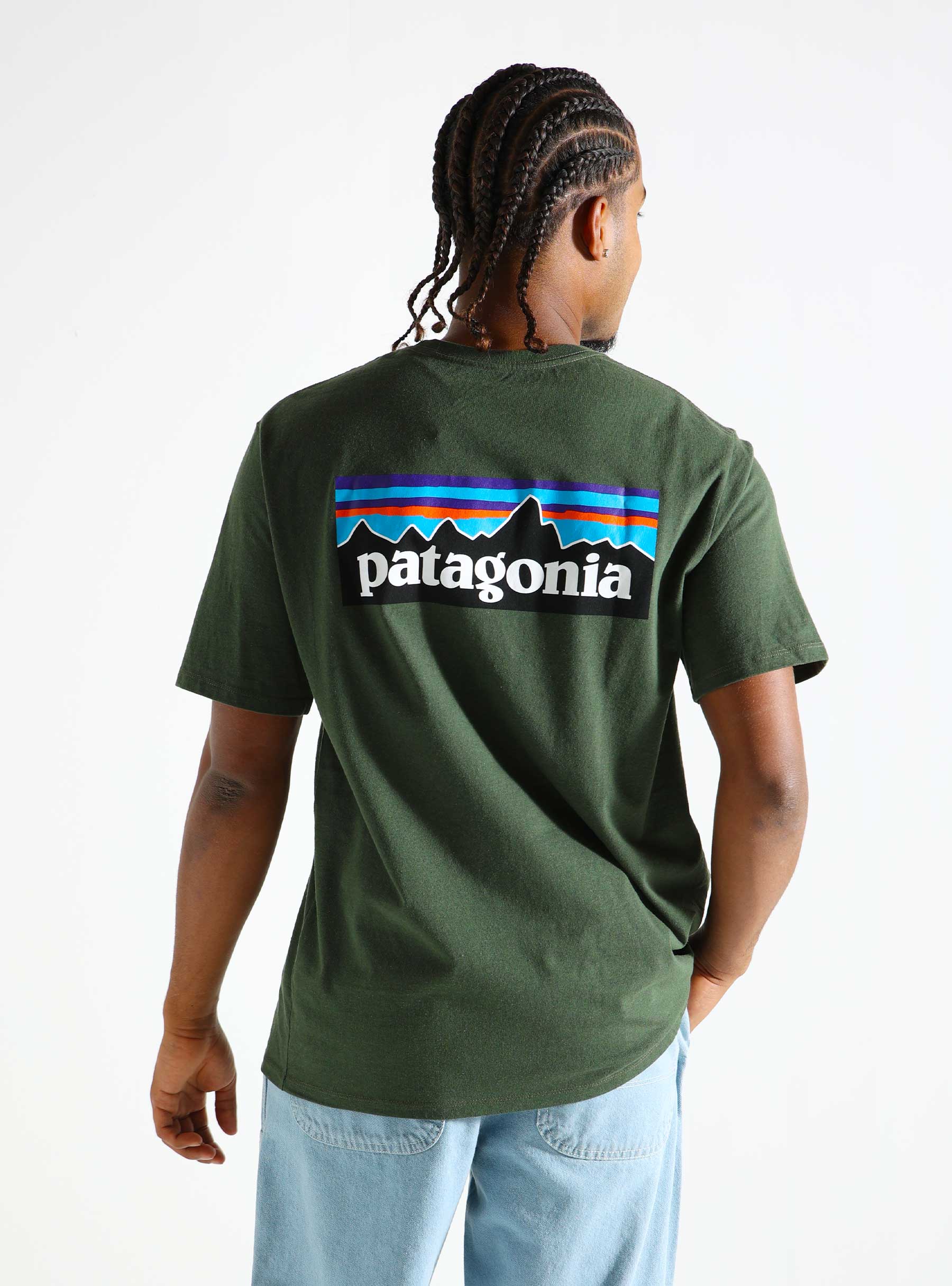 Patagonia M's P-6 Logo Responsibili-Tee Torrey Pine Green 38504TPGN