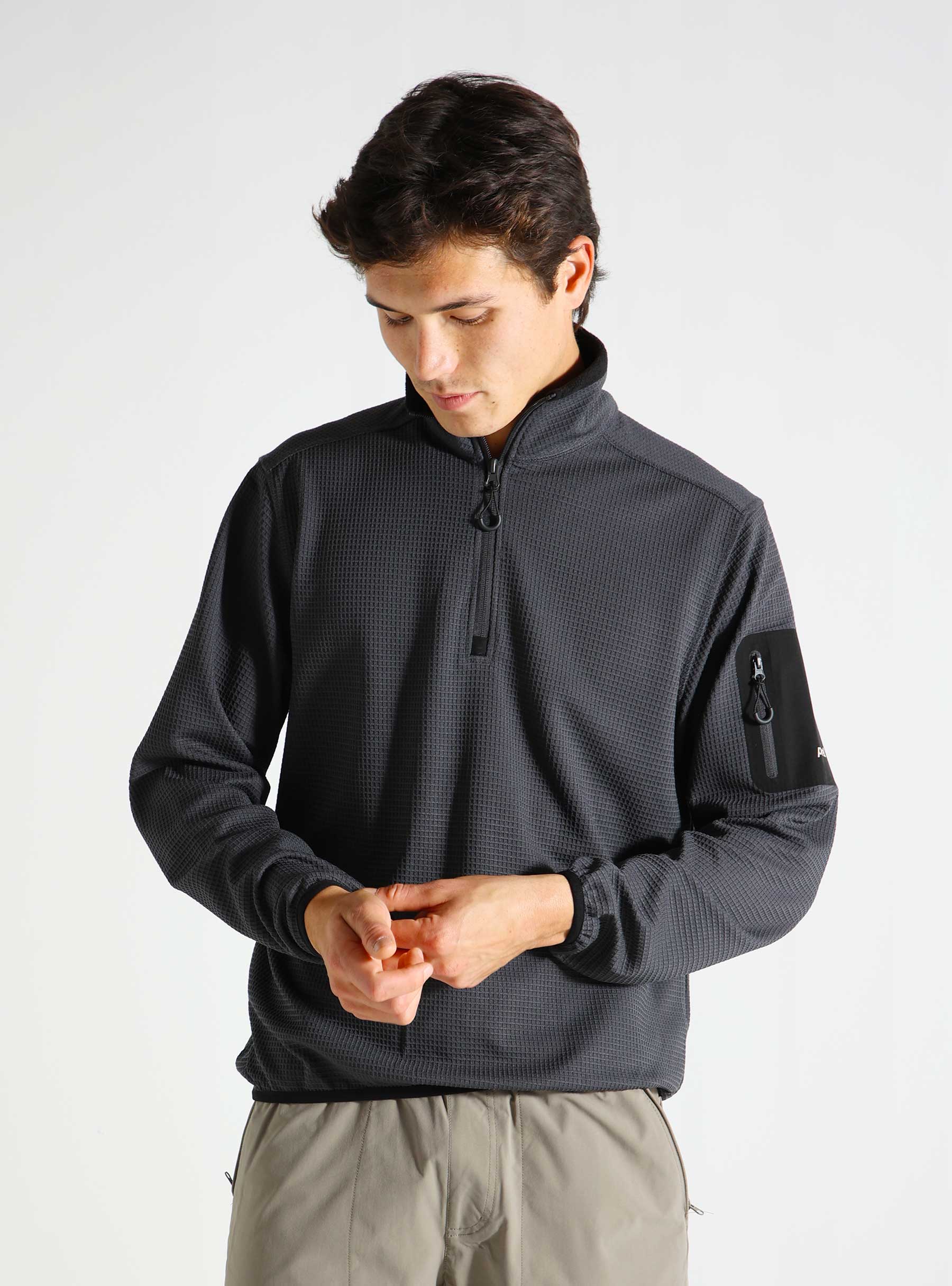 Parel Studios Toba Quarter Zip Anthracite parel_061