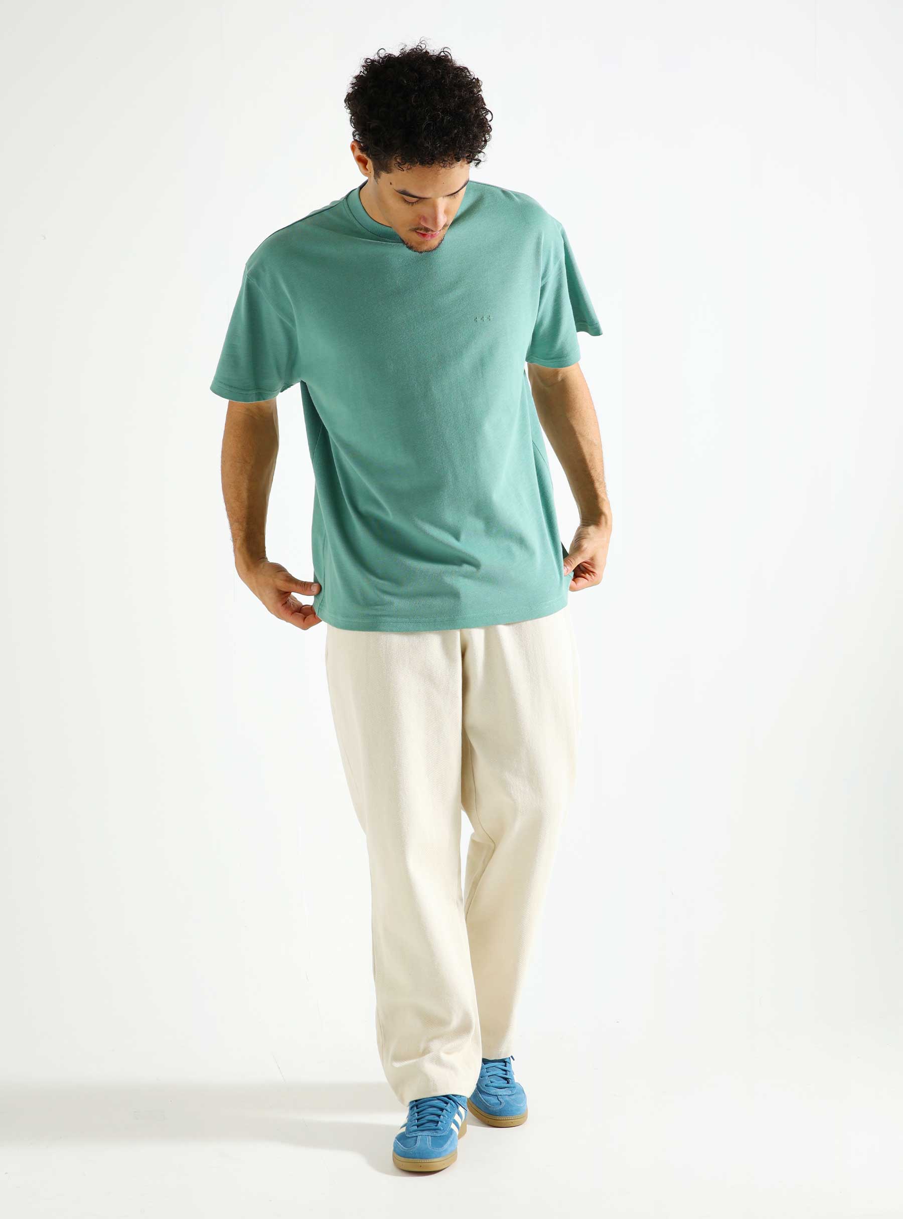 Quality Blanks QB304 Loose T-shirt Dusty Teal