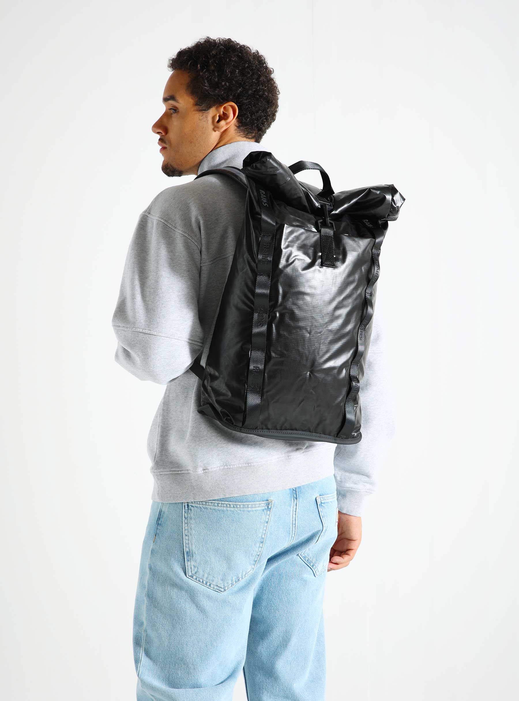 Rains Sibu Rolltop Rucksack W3 Black 14770-1