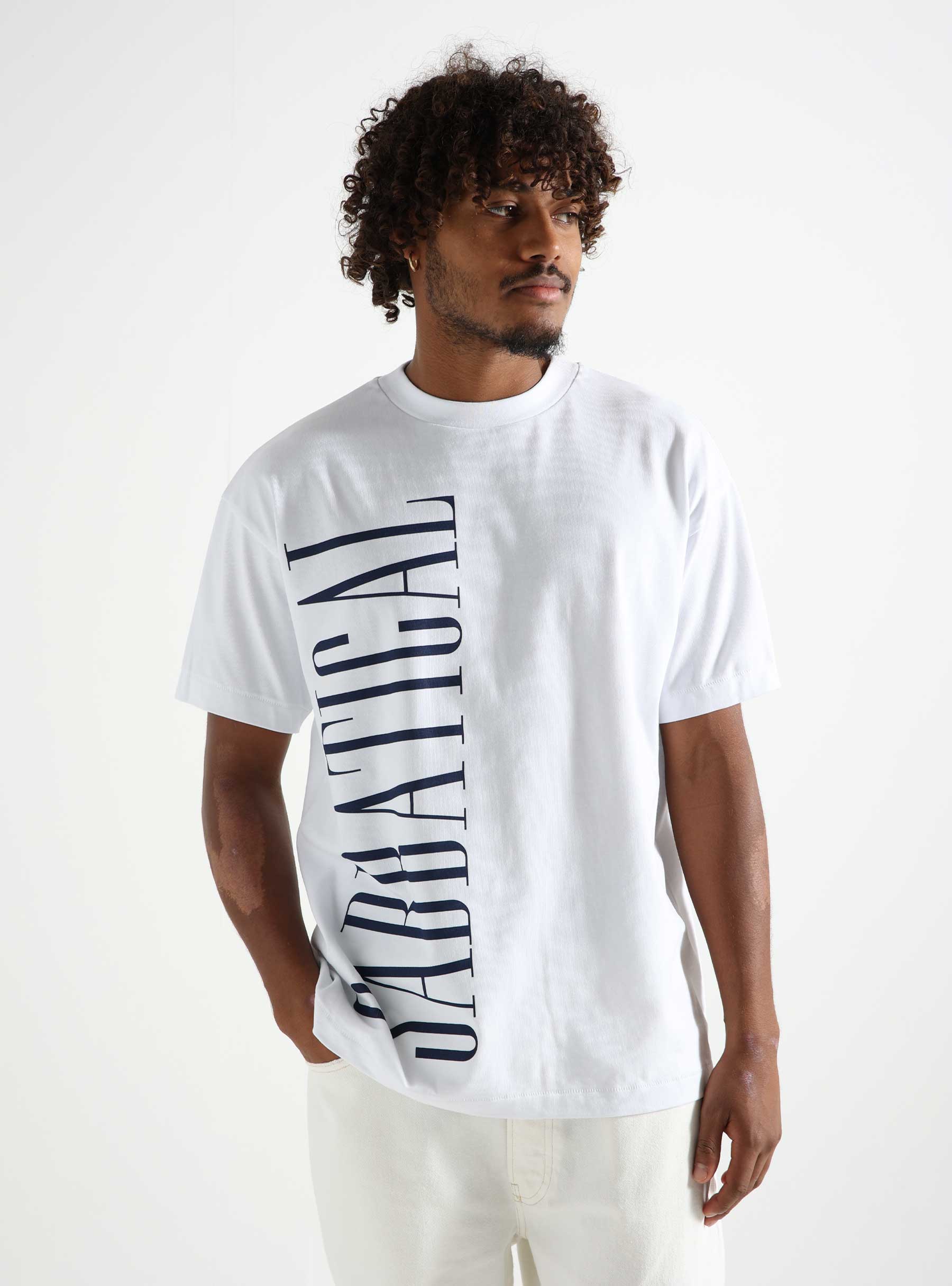 Sabbatical Sabbatical Logo T-Shirt White SS24-SAB6W