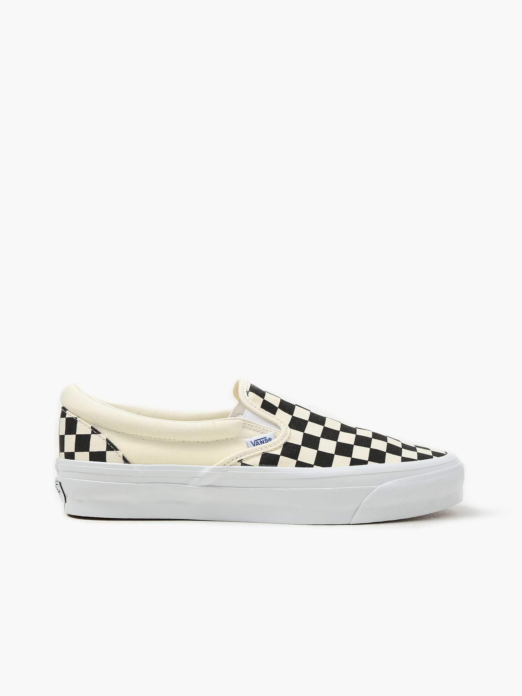 Vans Slip-On Reissue 98 LX Checkerboard Black Off White VN000CSE2BO1