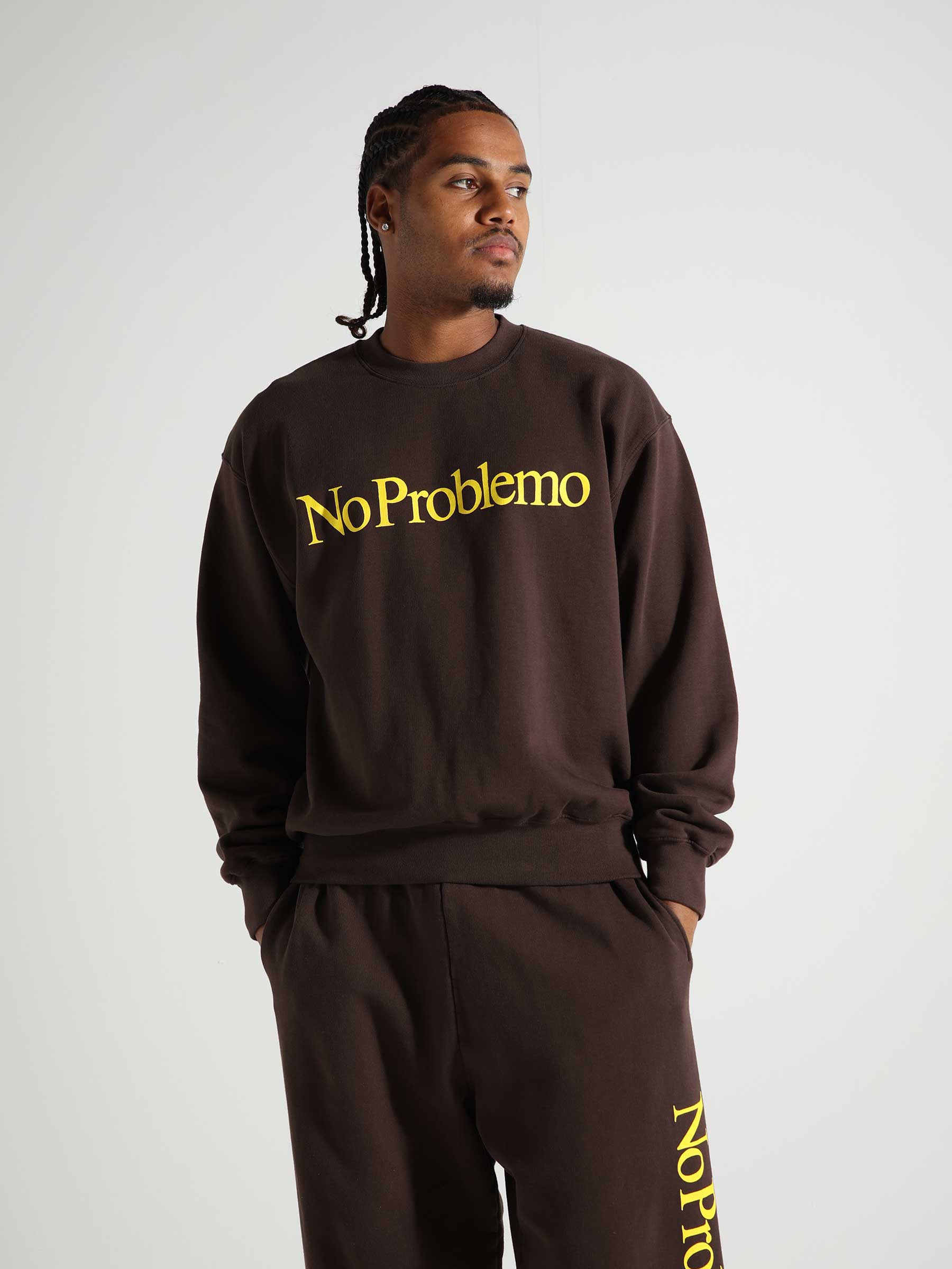 No Problemo No Problemo Sweater Black Brown NP20002.02