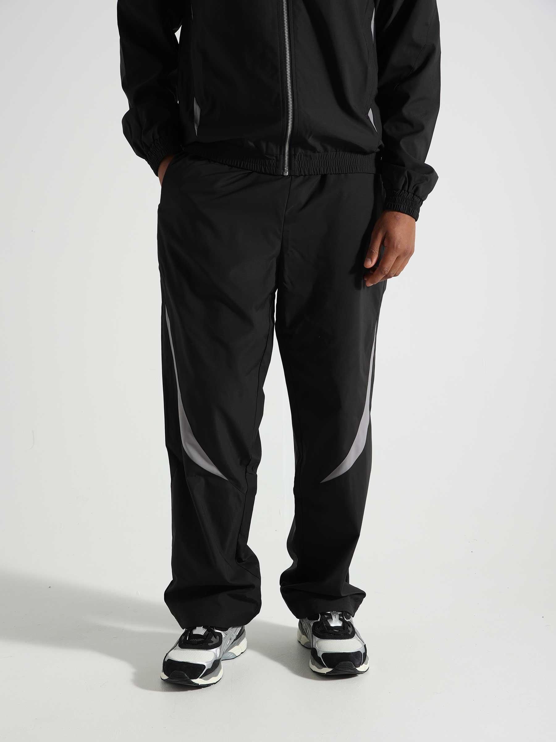 Arte Antwerp Two-tone Tracksuit Pants Black AW24-050P