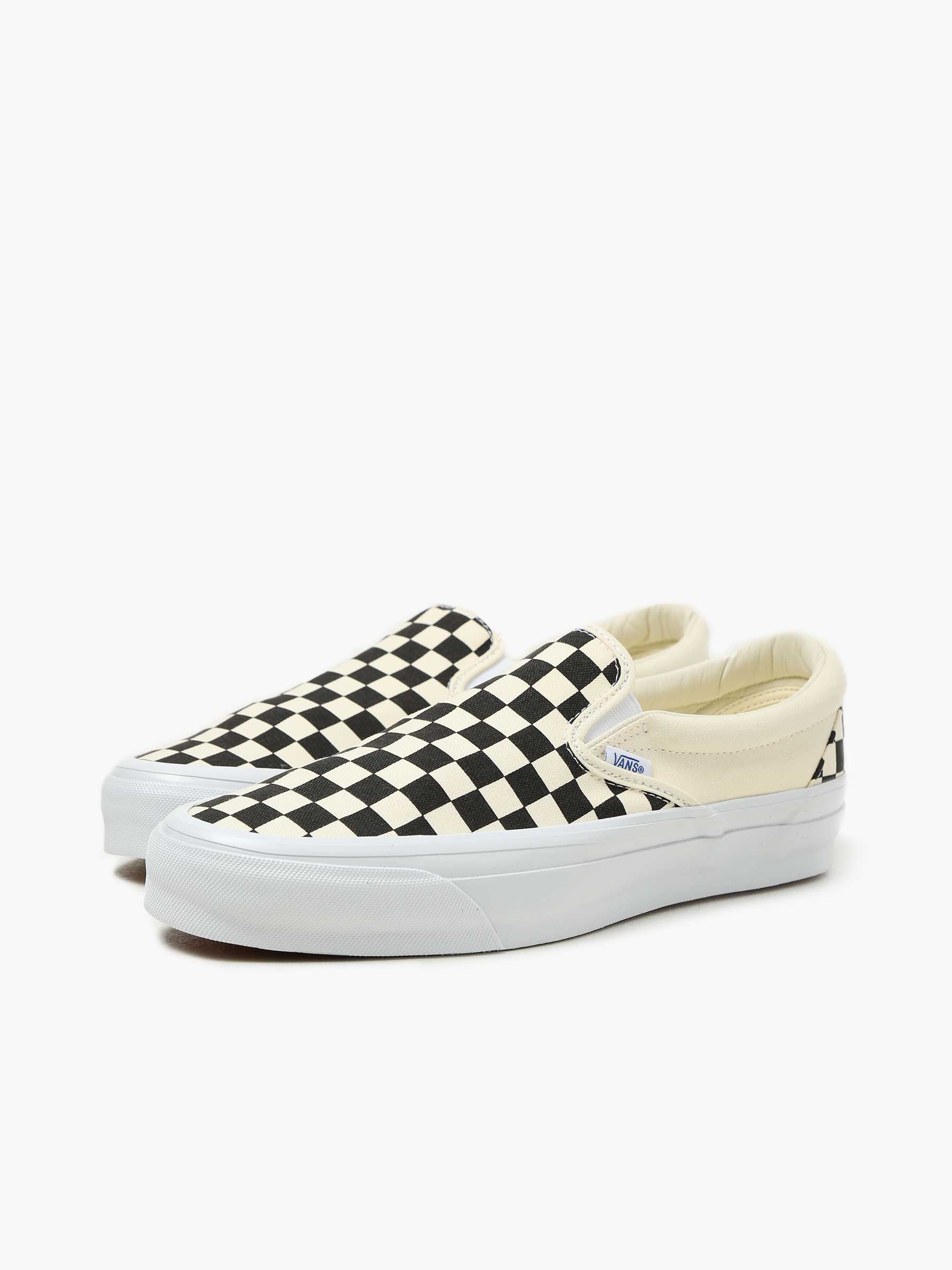 Vans Slip-On Reissue 98 LX Checkerboard Black Off White VN000CSE2BO1