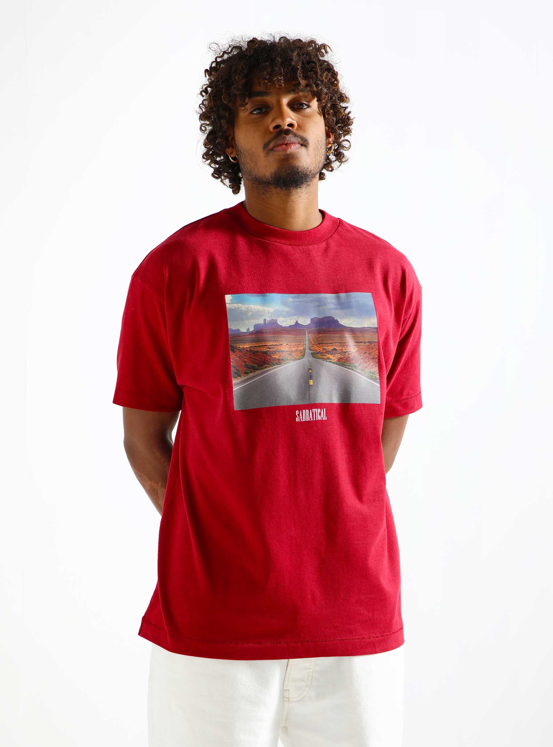 Sabbatical Valley T-Shirt Sapphire Red SS24-SAB3SR