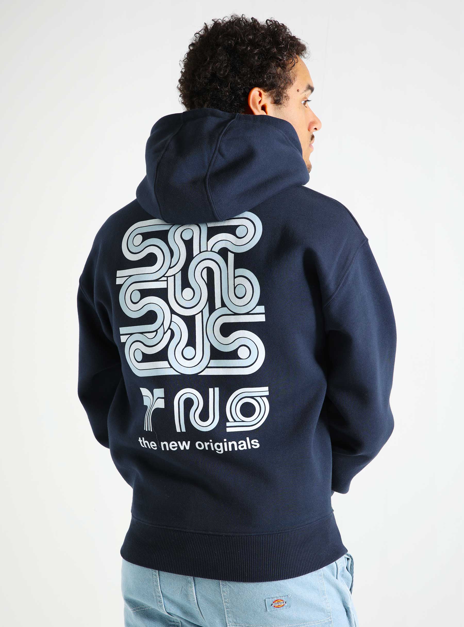 The New Originals Supergraphic Hoodie Stock Navy 300SPGFW24.602