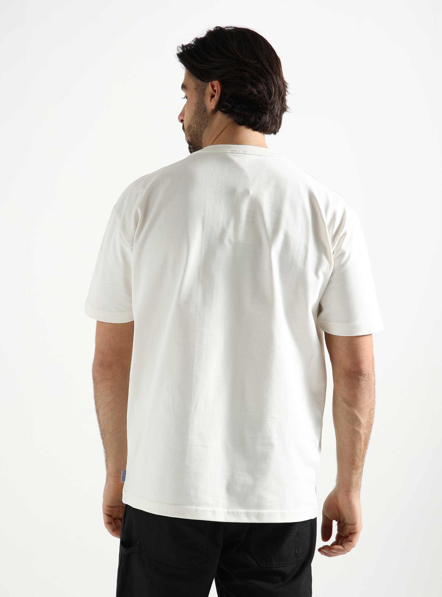 The New Originals Workman Paint T-shirt White Alyssum 100WMPTS24.001