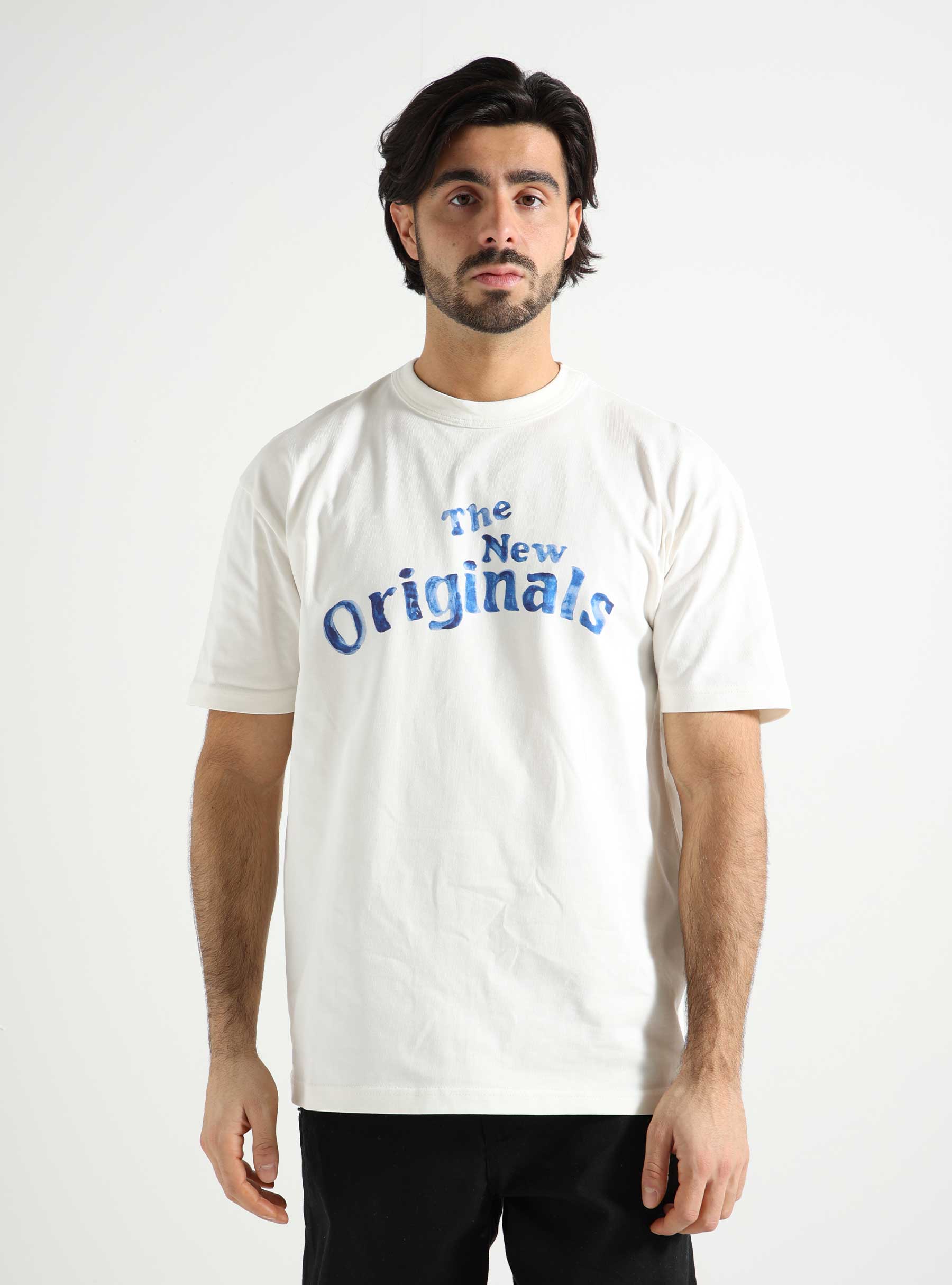 The New Originals Workman Paint T-shirt White Alyssum 100WMPTS24.001