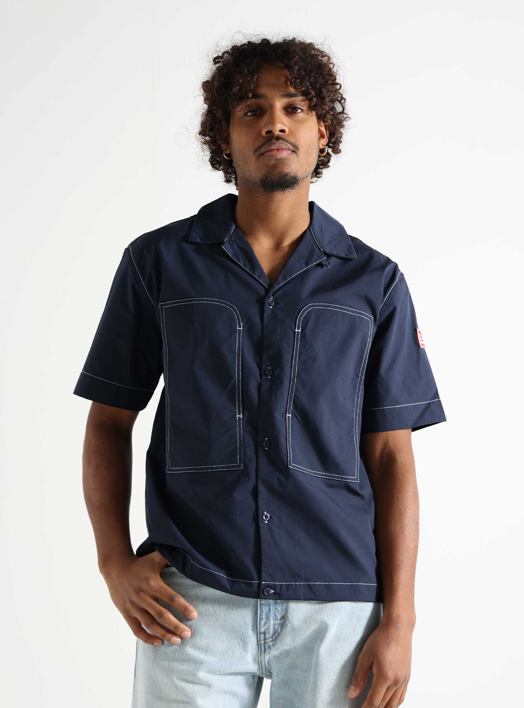 The New Originals Garage Shirt Stock Navy 1029DGSS24.602