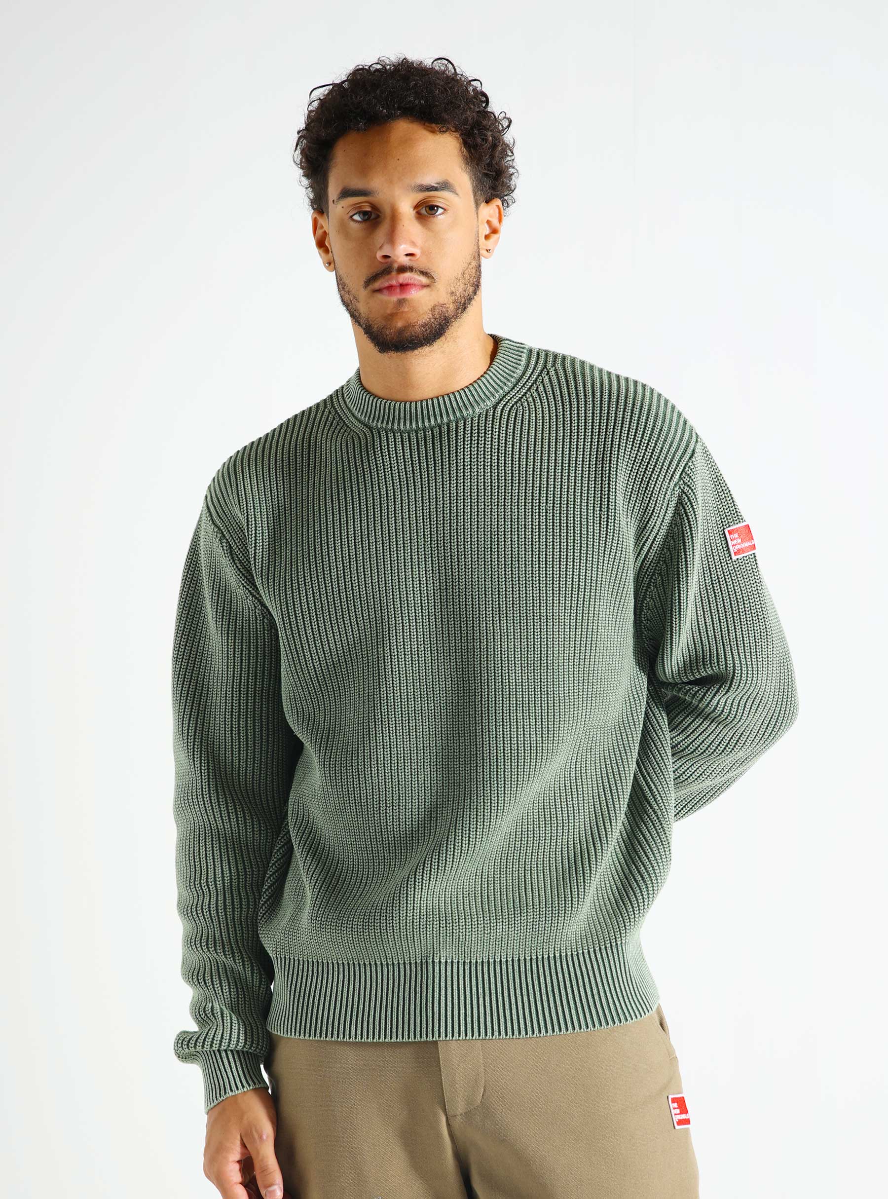 The New Originals Fisherman Rib Knit Sweater Deep Depths 1609DFMCFW24.720