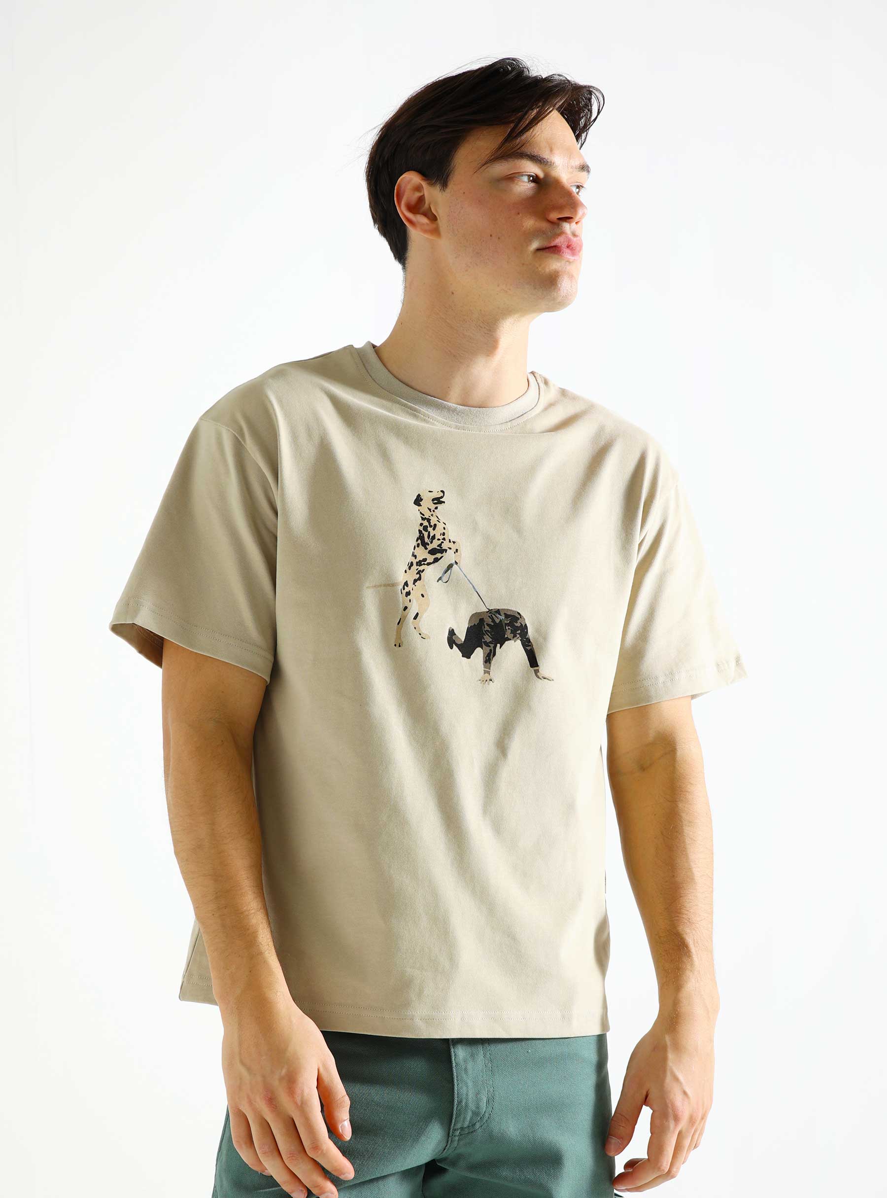 The Savage Report Dog T-Shirt Beige TSR-SS24-DOT-BE