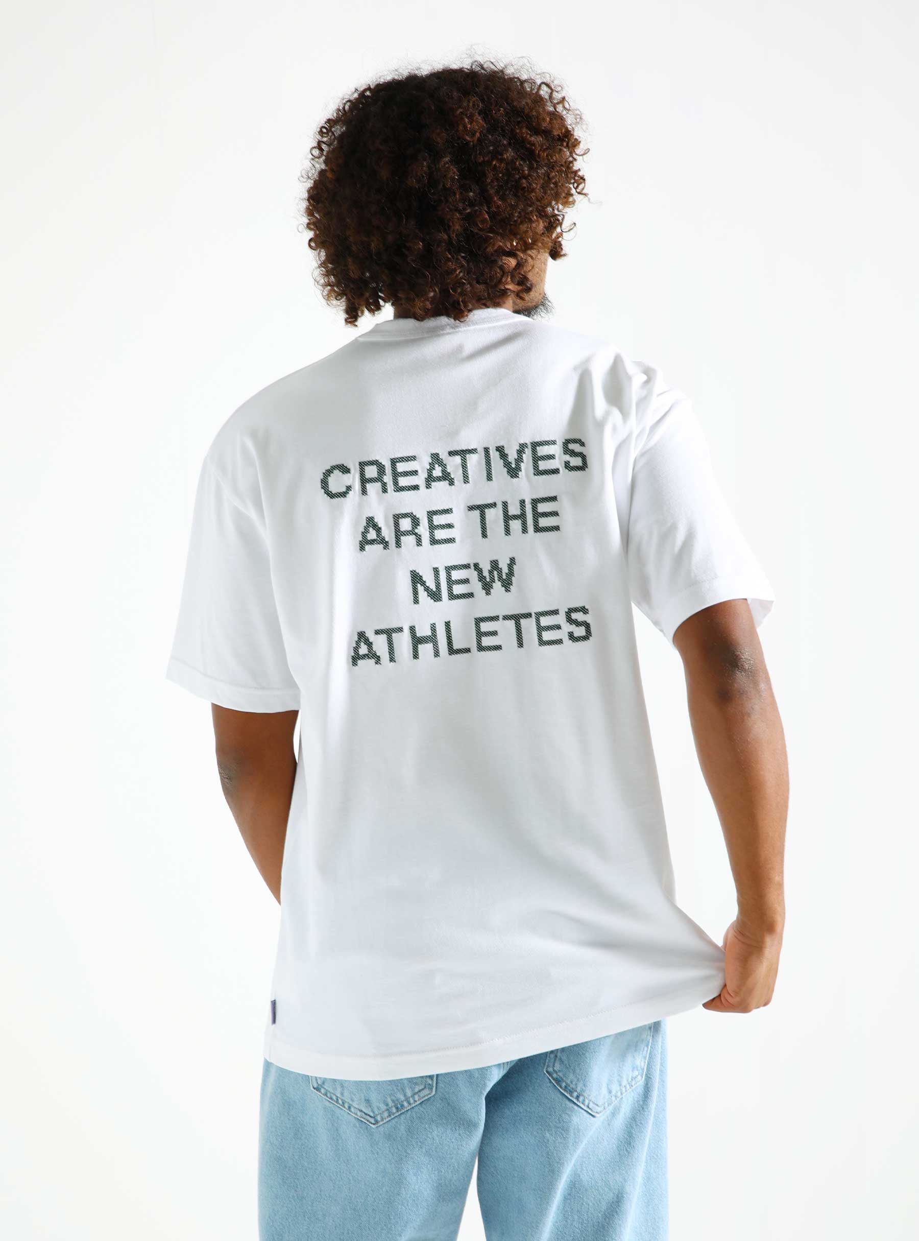 The New Originals Cross Stitches Catna T-Shirt White 100CATCRE24.000