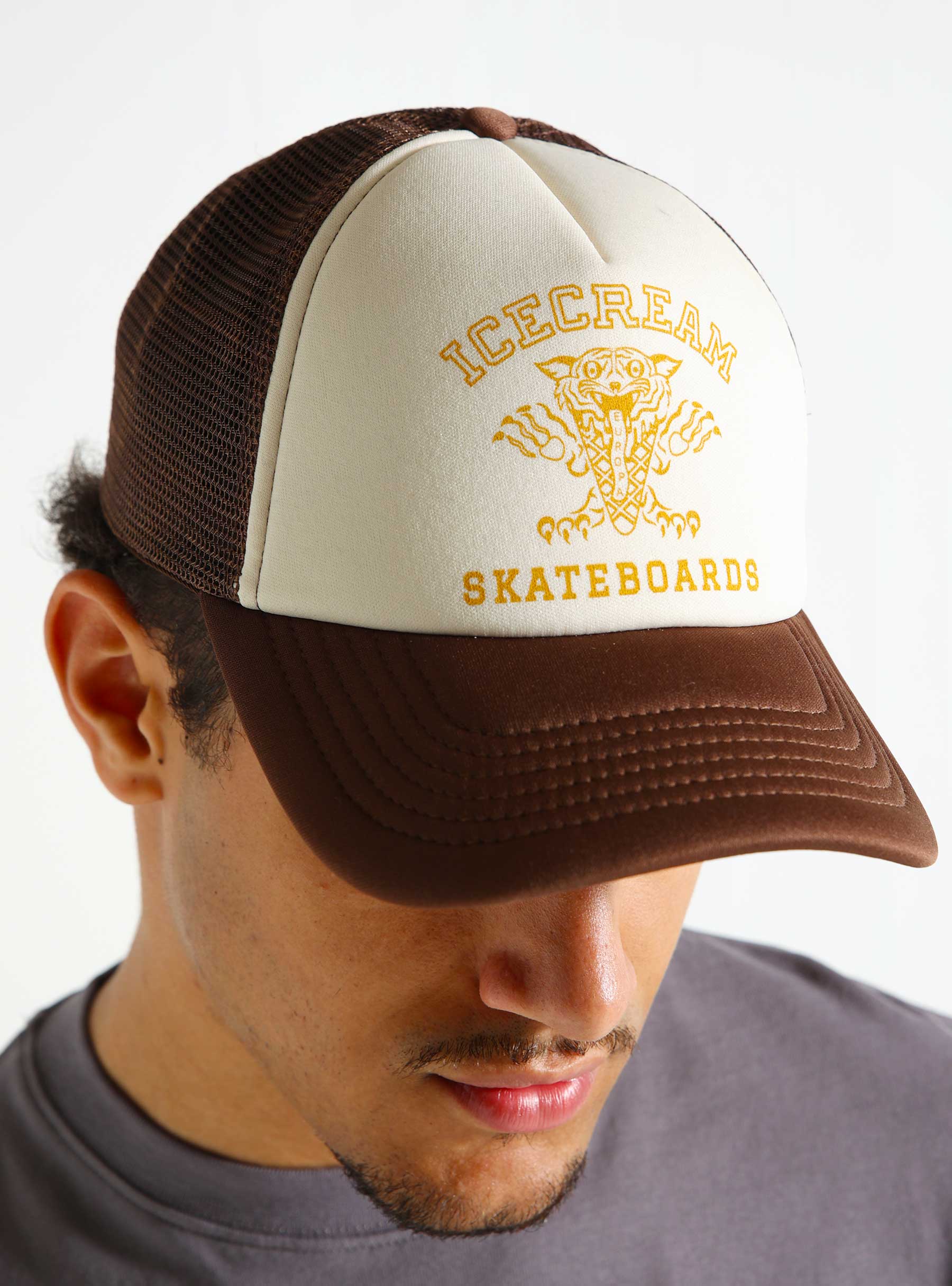 Icecream Tiger Trucker Brown IC24264