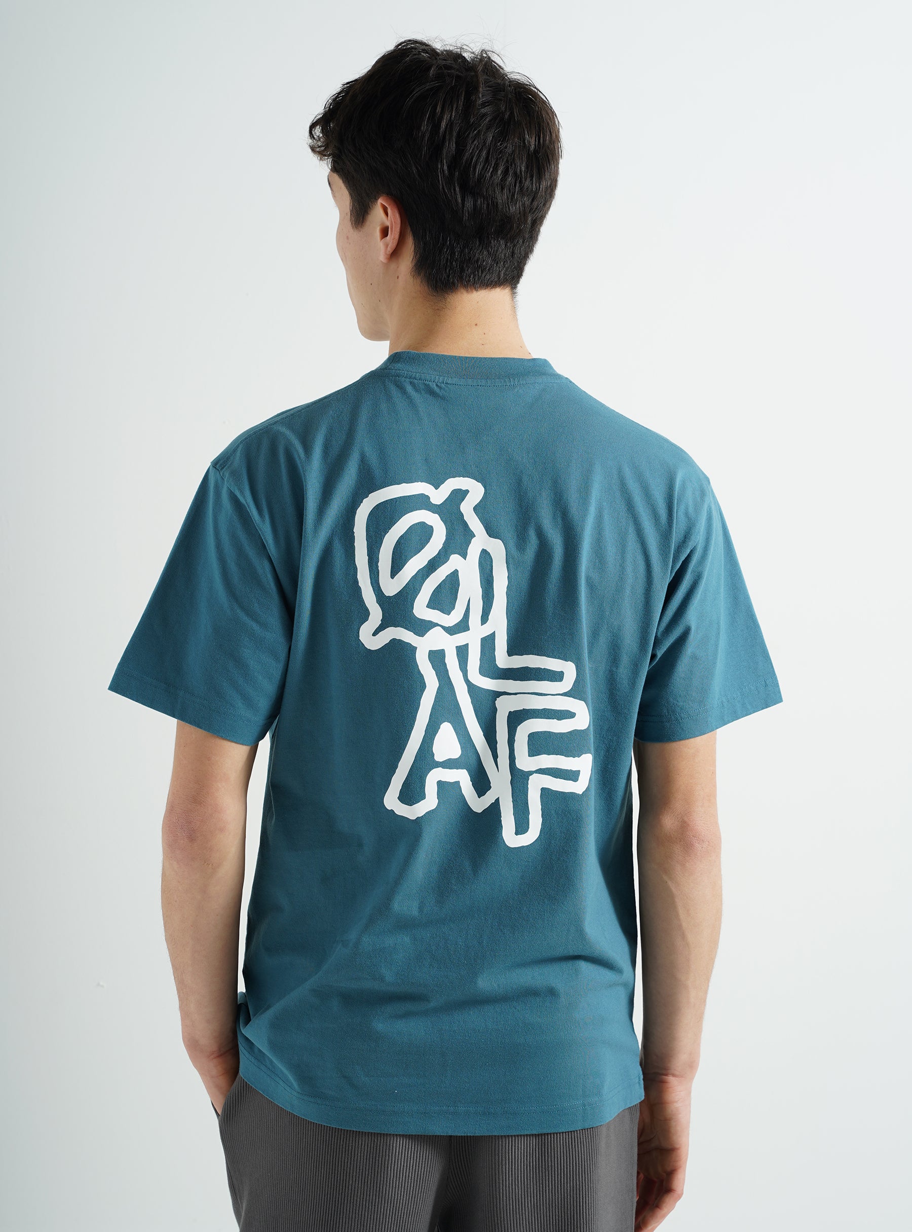 OLAF Layered Logo T-shirt Ocean Teal M160115