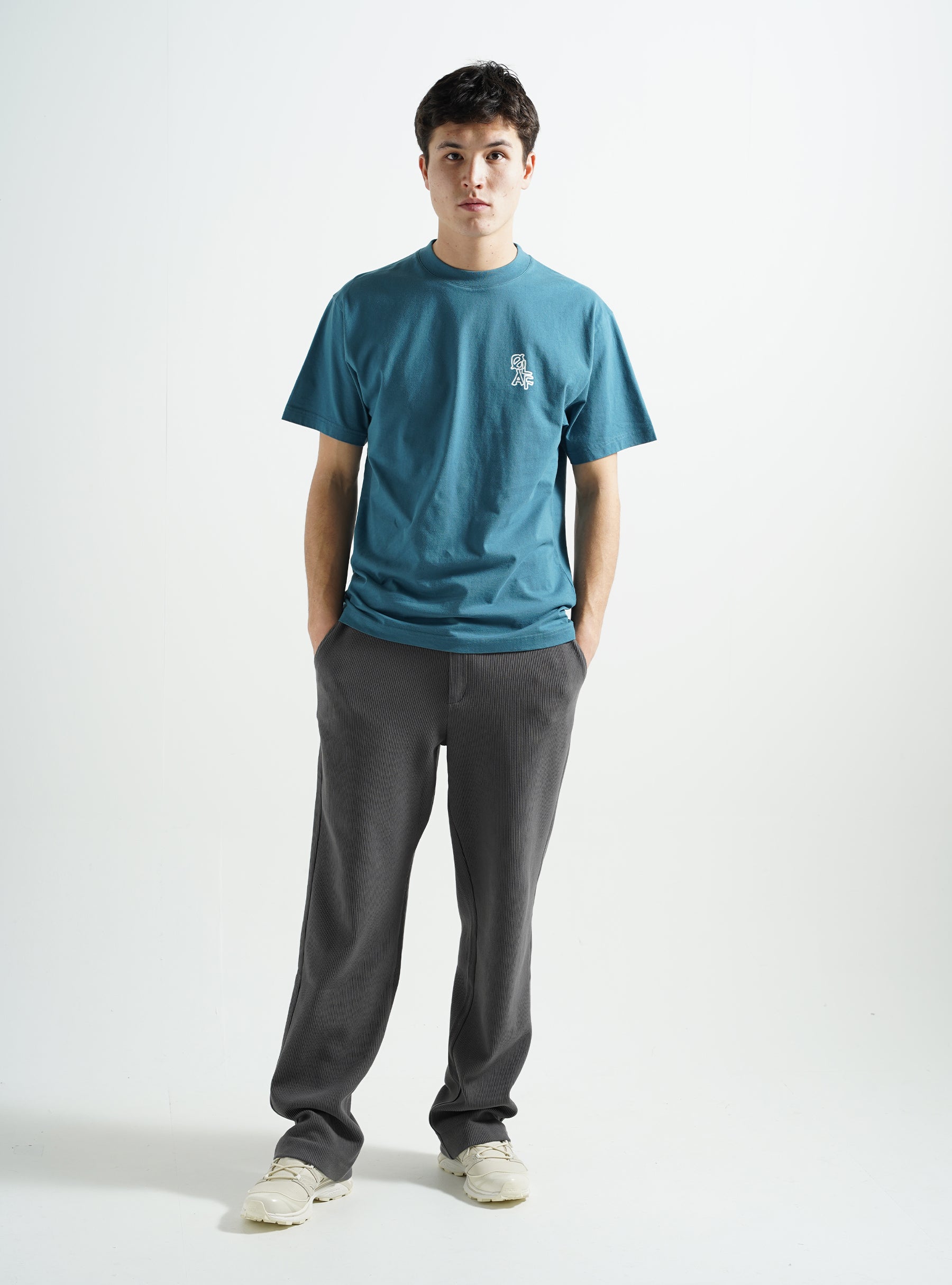 OLAF Layered Logo T-shirt Ocean Teal M160115