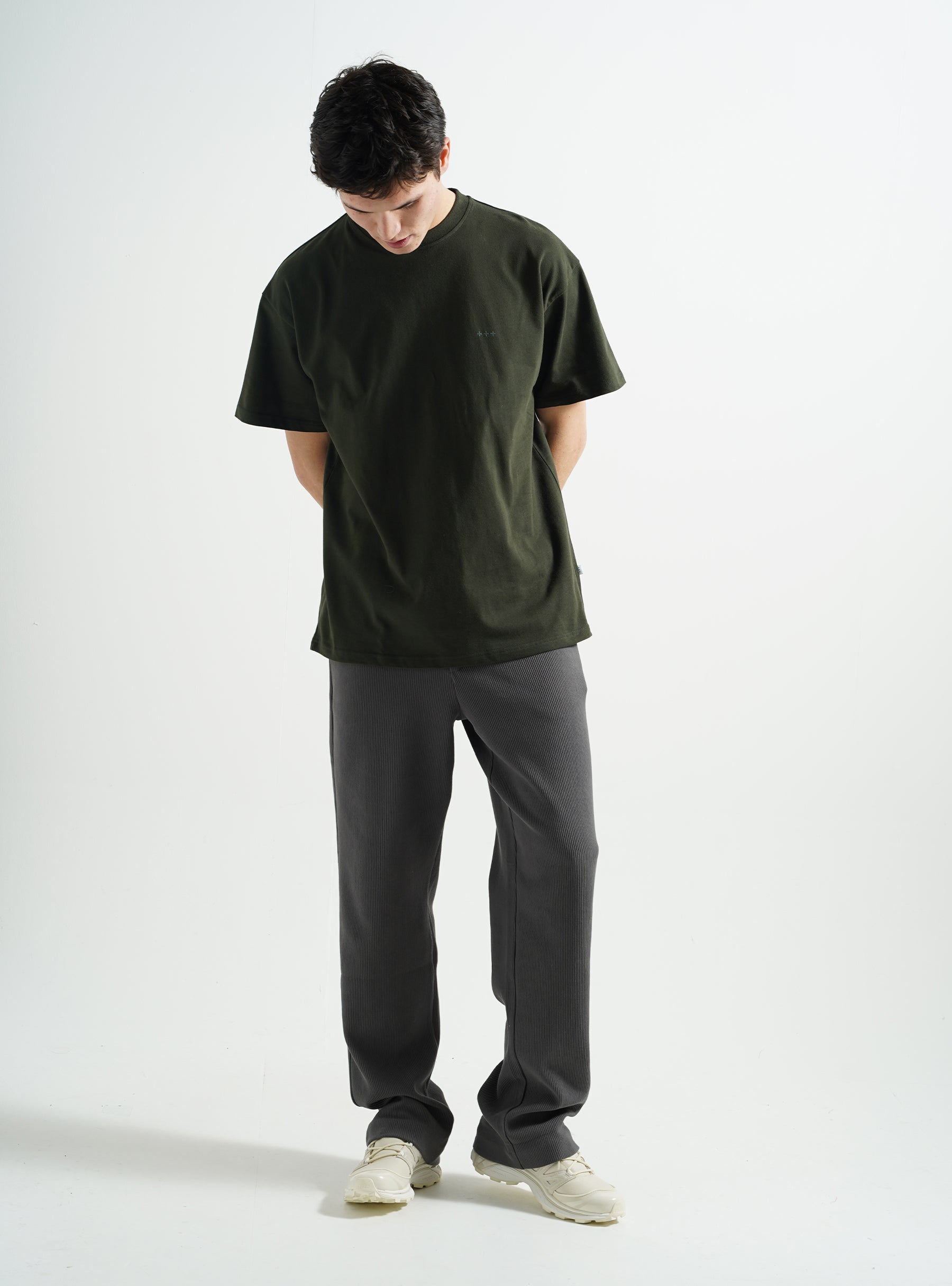 Quality Blanks QB303 Loose T-shirt Duffle Green