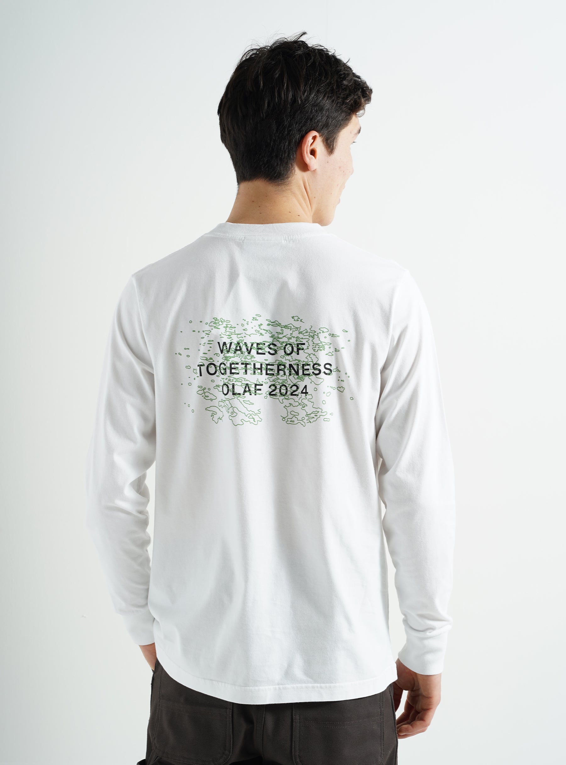 OLAF Waves Of Togetherness Longsleeve Optical White Black M160105