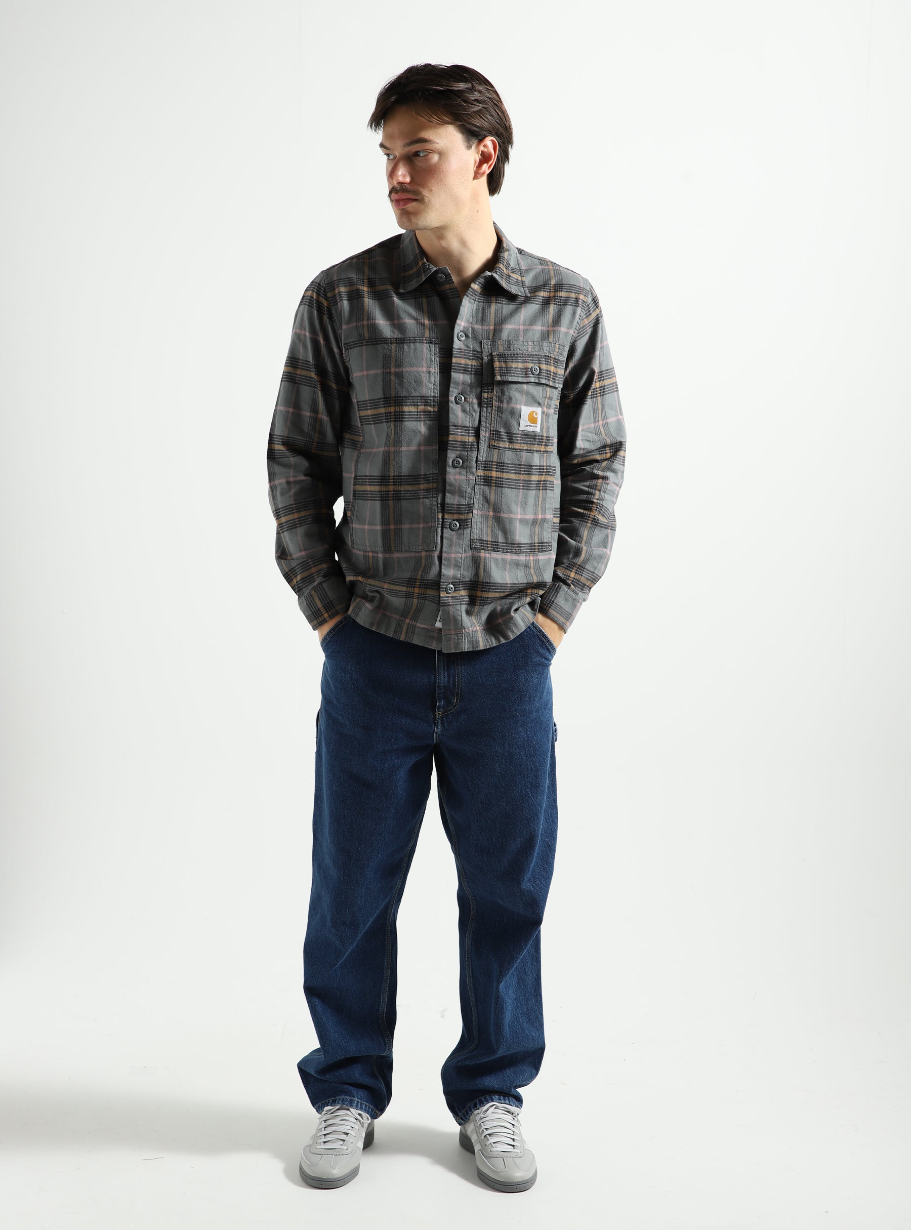 Carhartt WIP Longsleeve Hadley Shirt Hadley Check Jura I032903-20MXX