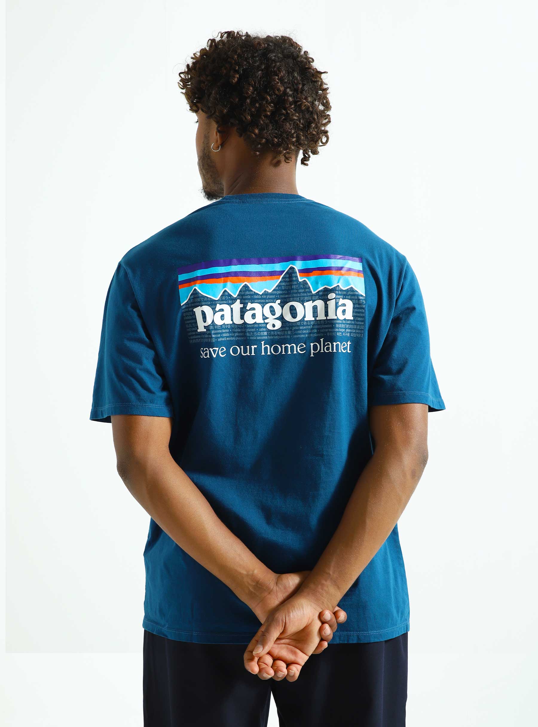 Patagonia M's P-6 Mission Organic T-Shirt Lagom Blue 37529-LMBE