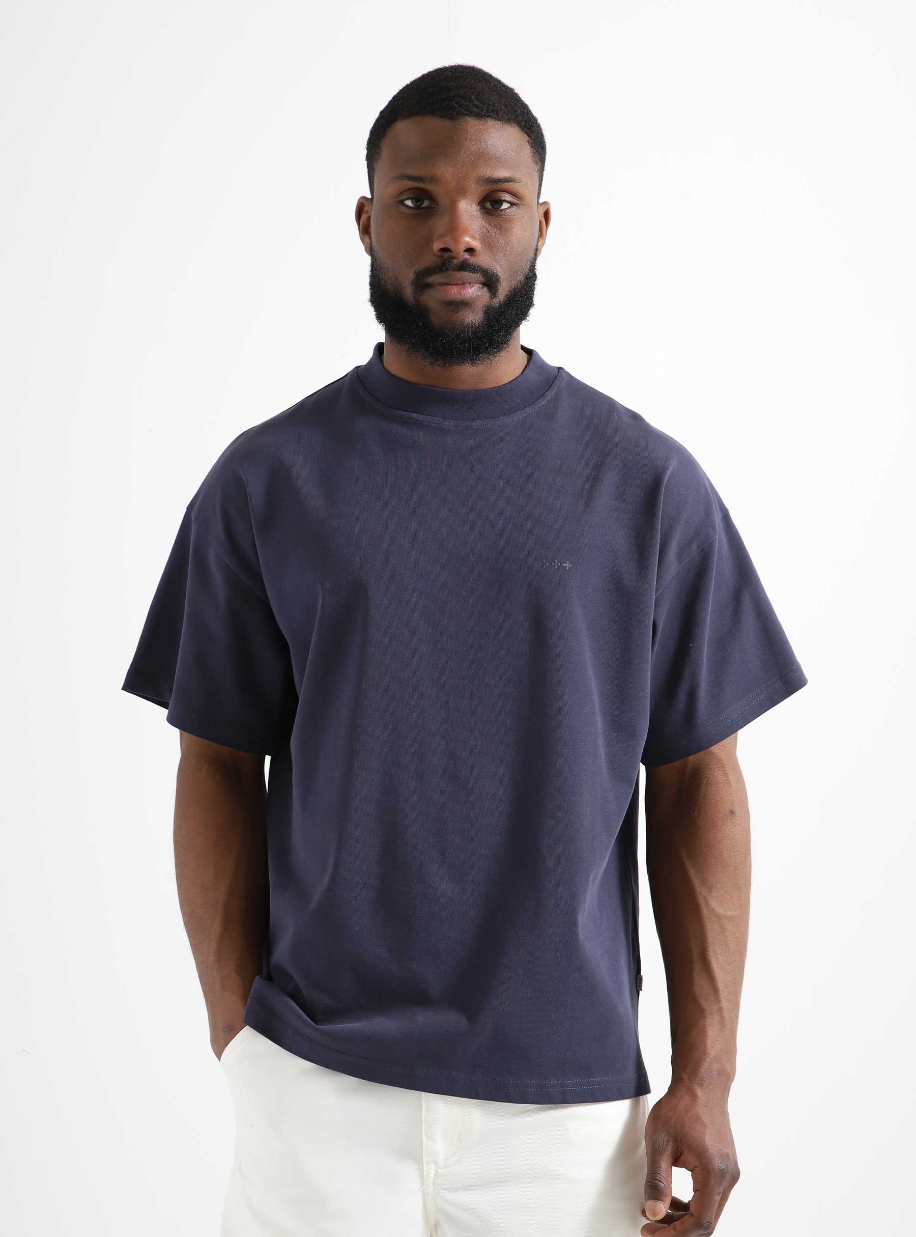 Quality Blanks QB303 Loose T-shirt Navy