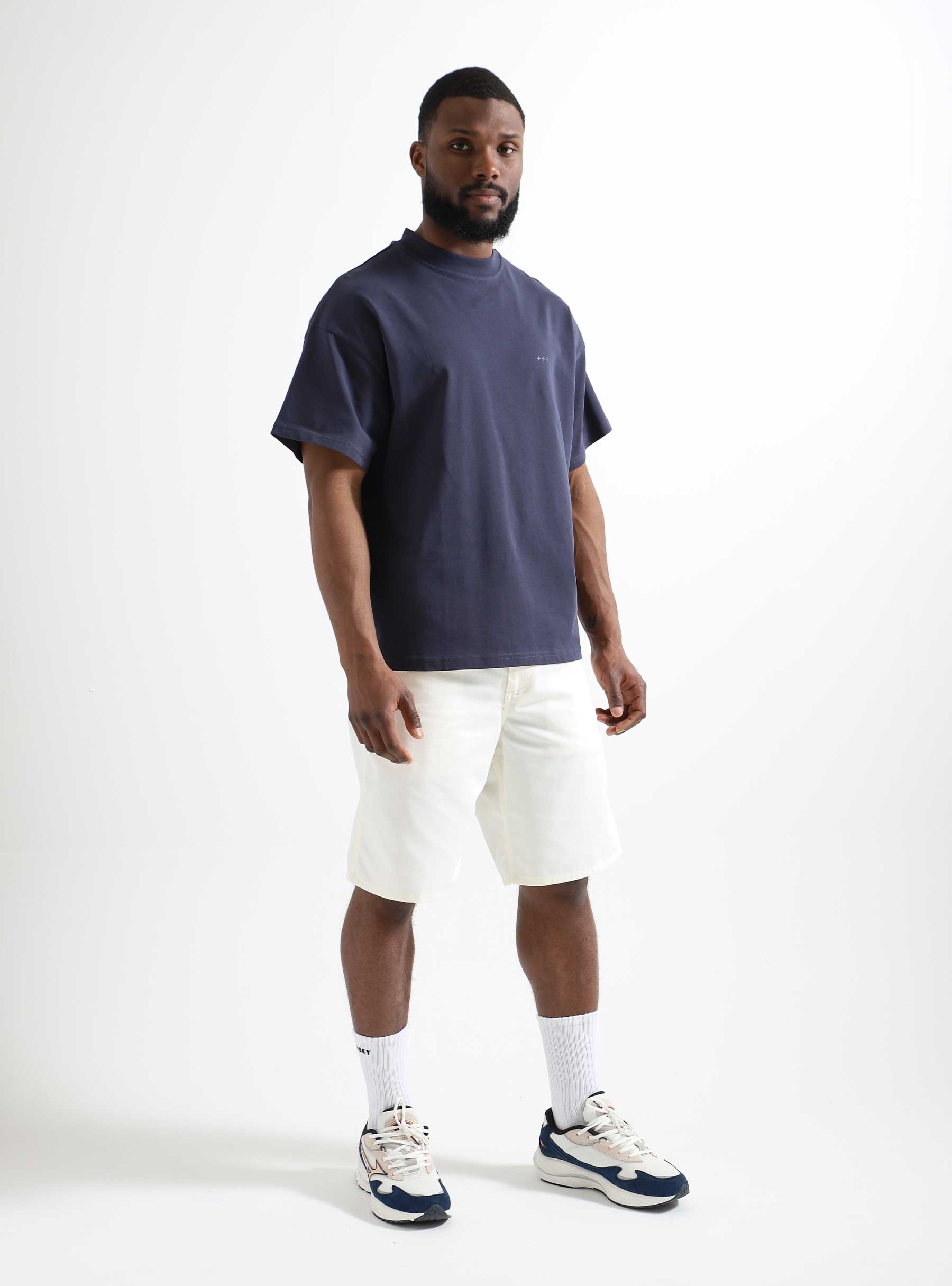 Quality Blanks QB303 Loose T-shirt Navy