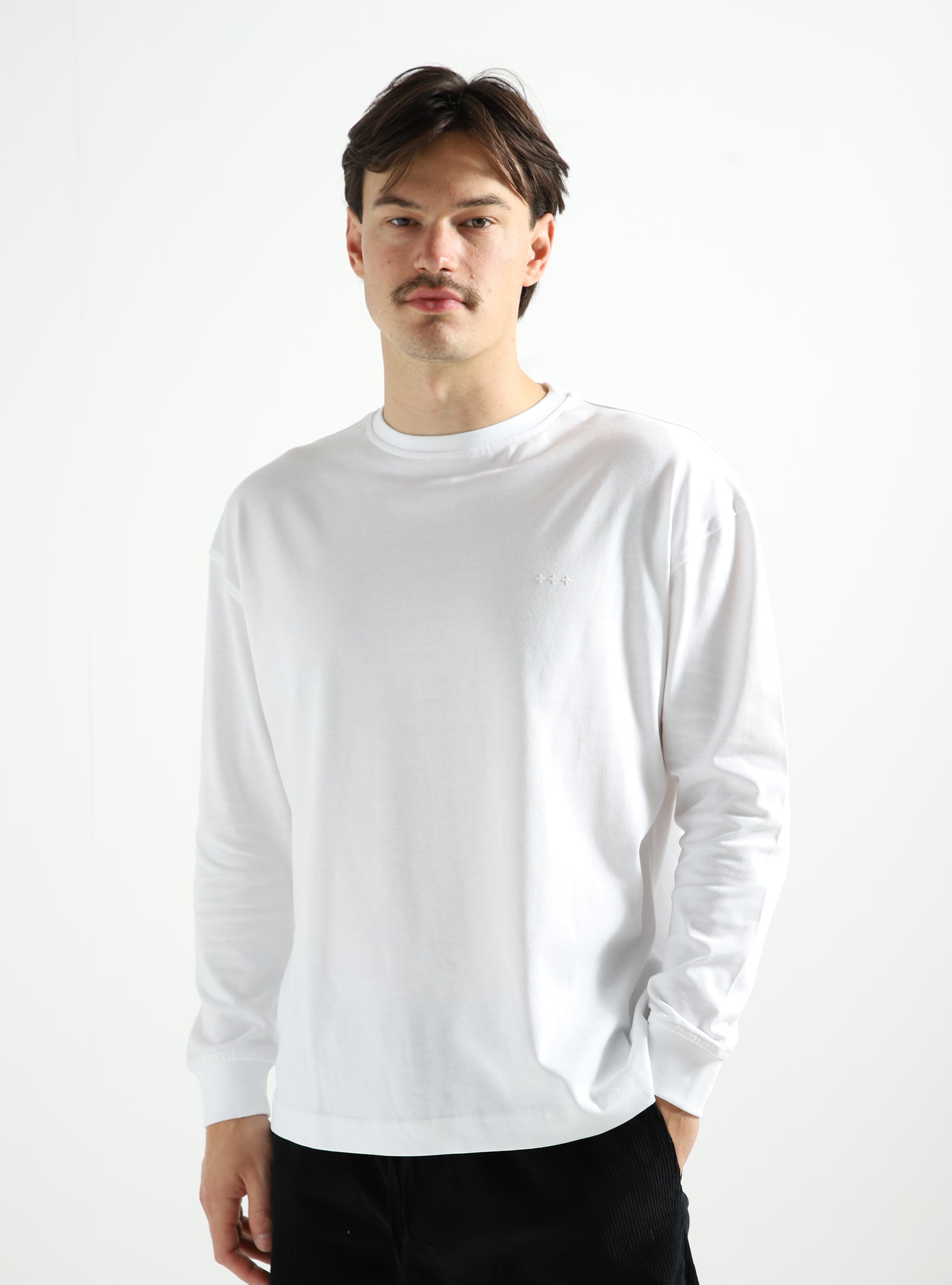 Quality Blanks QB605 Loose Longsleeve White